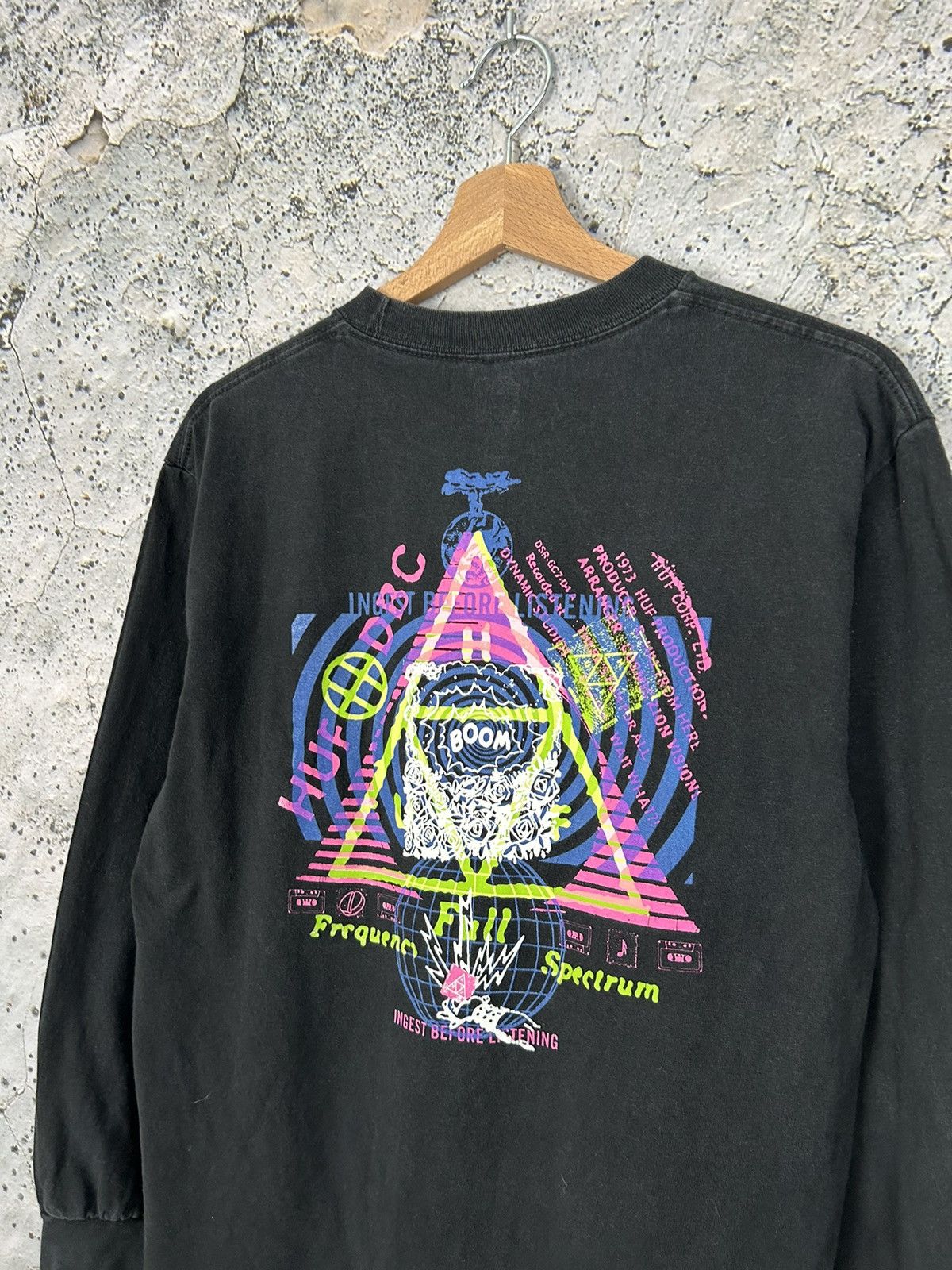 Huf HUF Skateboarding Longsleeve Graphic Streetwear Vintage Size US M / EU 48-50 / 2 - 2 Thumbnail