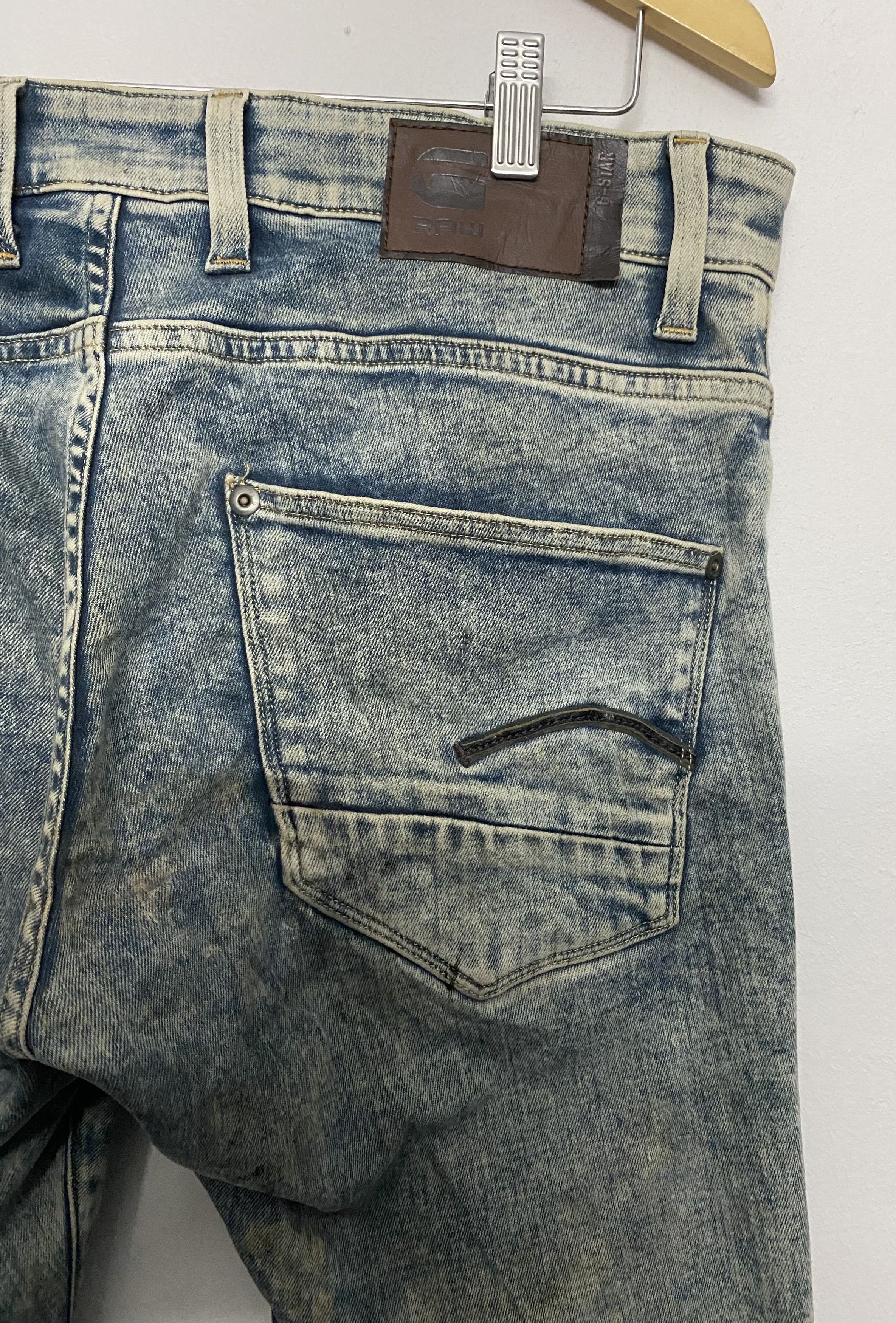 G-Star RAW Revend Super Slim Jeans Acid Wash Distressed jean