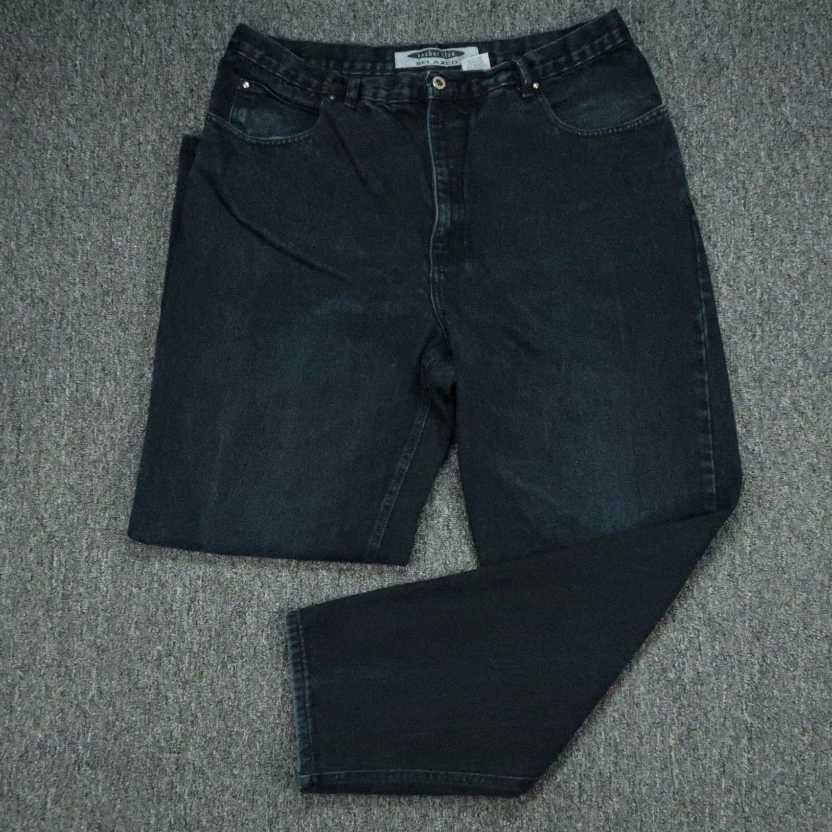 Anchor Blue VINTAGE Anchor Blue Jeans Men 38x32 Relaxed Baggy Dark Wash Denim Cotton Slim? Straight? 90s 2000s USA Mens Size US 38 / EU 54 - 2 Thumbnail