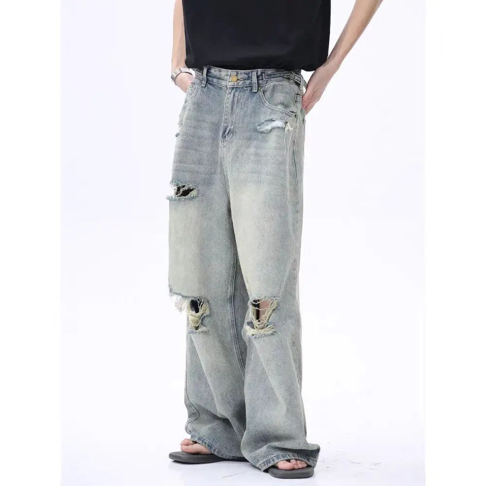 Designer × Japanese Brand Vintage Streetwear Harajuku Loose Casual Pants Size US 33 - 1 Thumbnail