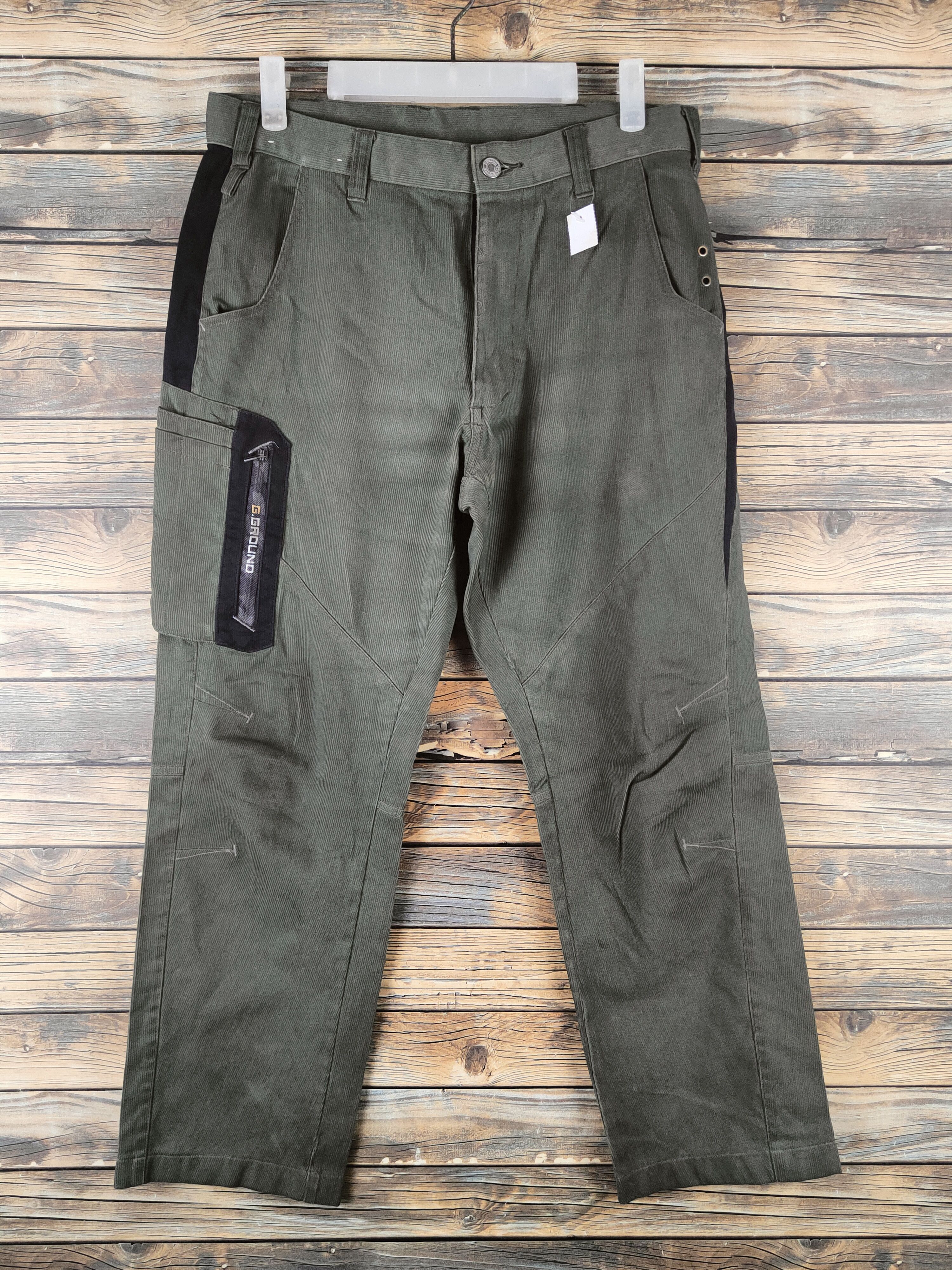 Japanese Brand DL G.ground Green Multipocket Cargo for #46-298 Size US 31 - 1 Thumbnail