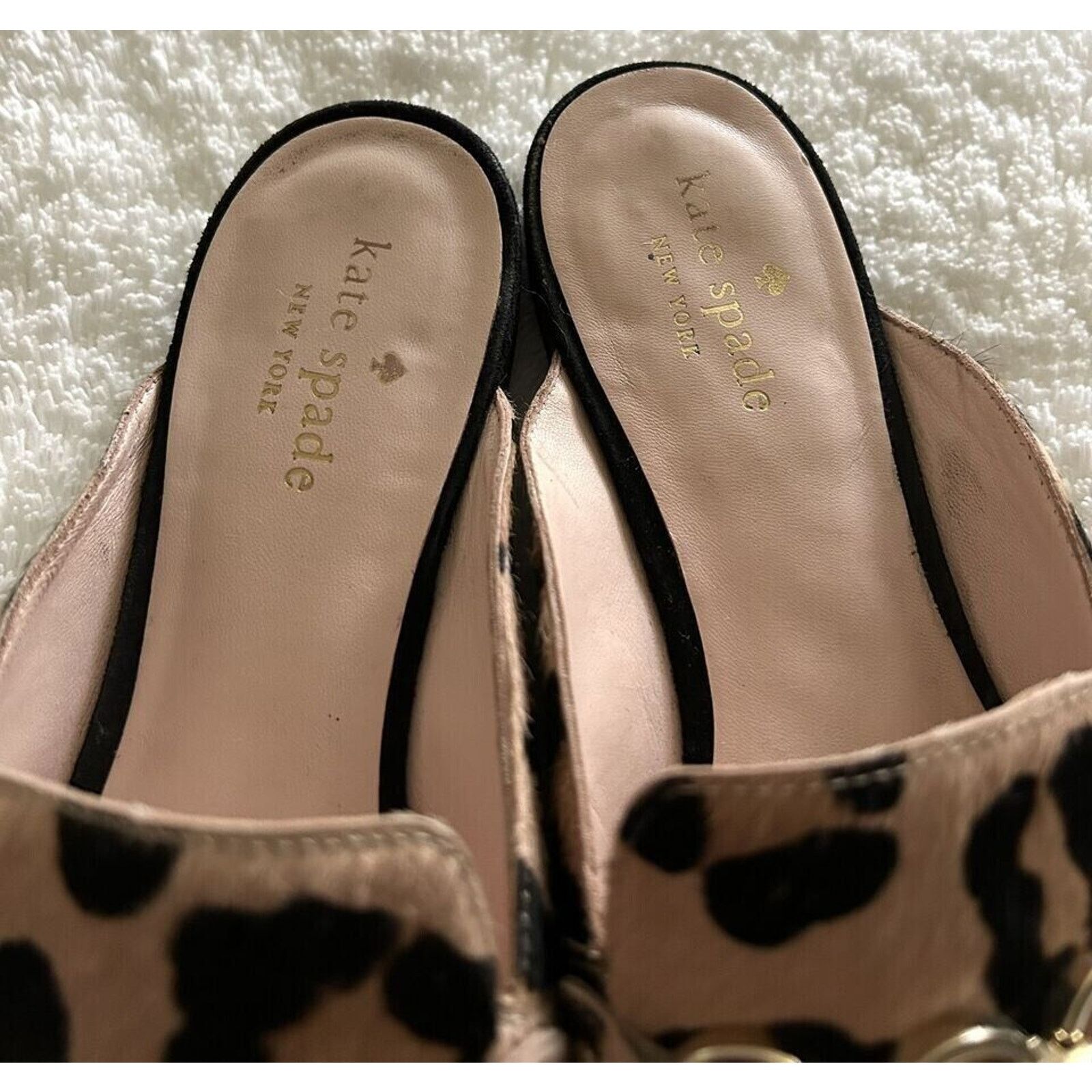 Kate Spade KATE SPADE CECE TOO LEOPARD CALF HAIR LOAFERS MULES SZ 7M Size US 7 / IT 37 - 5 Thumbnail