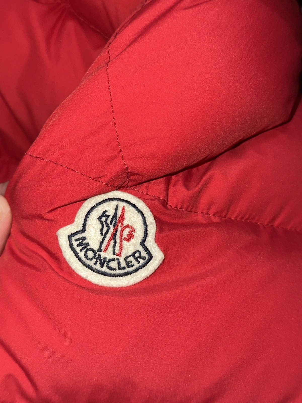 Moncler Red Moncler GIUBBOTTO BRIQUE JACKET Size US XL / EU 56 / 4 - 3 Thumbnail