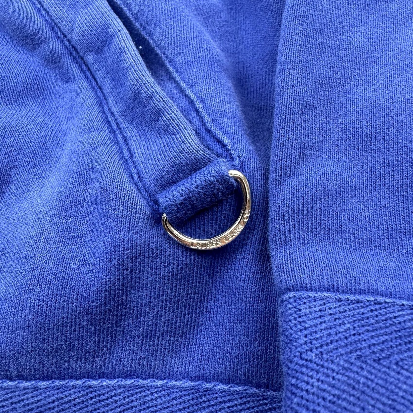 CO VINTAGE Lauren Jeans Co Hoodie Womens Large Full Zip Sweatshirt 90s Y2K Designer Jeans Co. Hoodie Women L Blue Solid 90s Designer Mens? Size L / US 10 / IT 46 - 5 Thumbnail