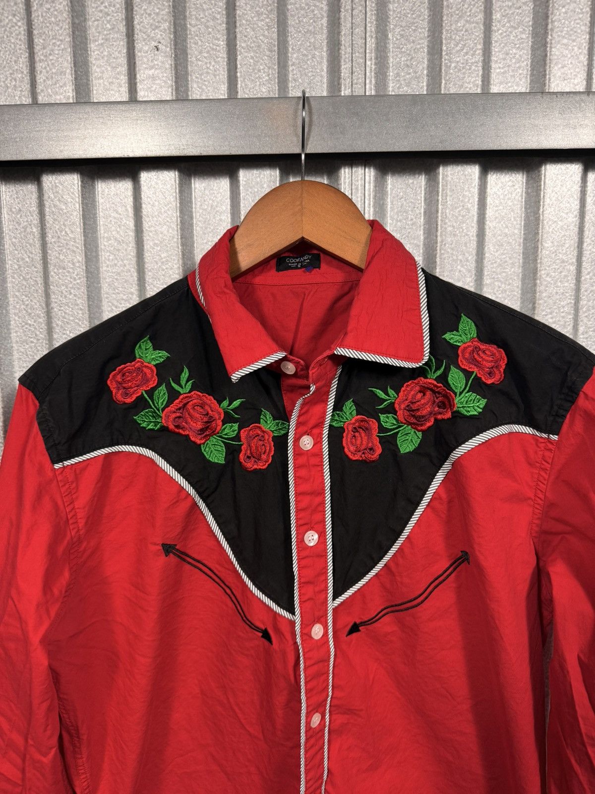 Other Coof Andy New Age Rose Embroidered Button Up Western Shirt Size US S / EU 44-46 / 1 - 5 Thumbnail