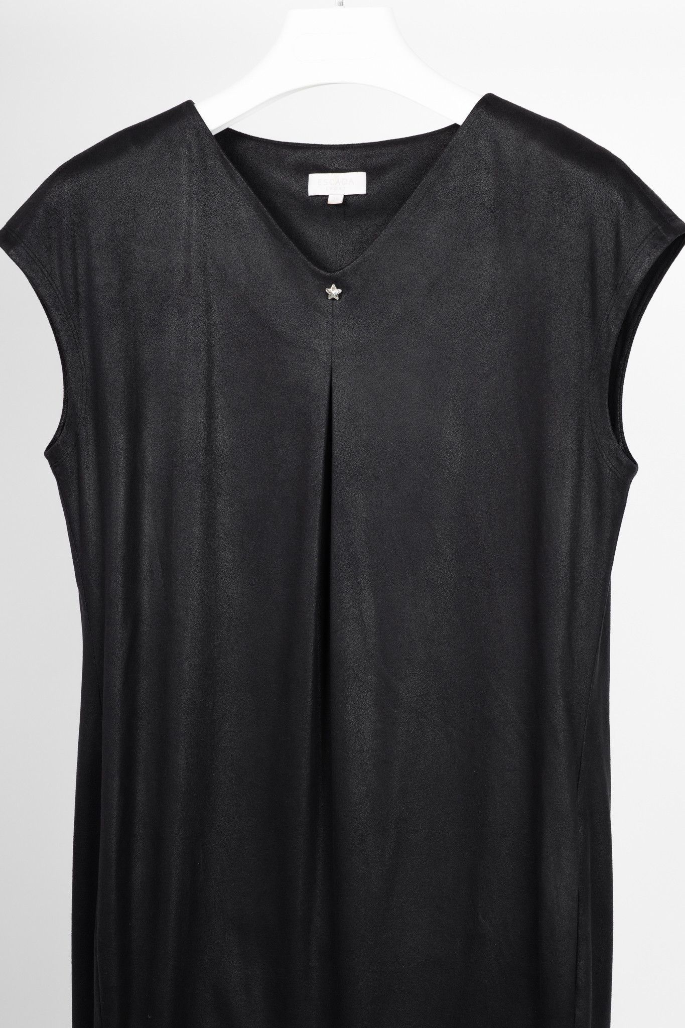 Escada Sport Escada Sport Enori Black Faux-Suede Dress Size S / US 4 / IT 40 - 3 Thumbnail