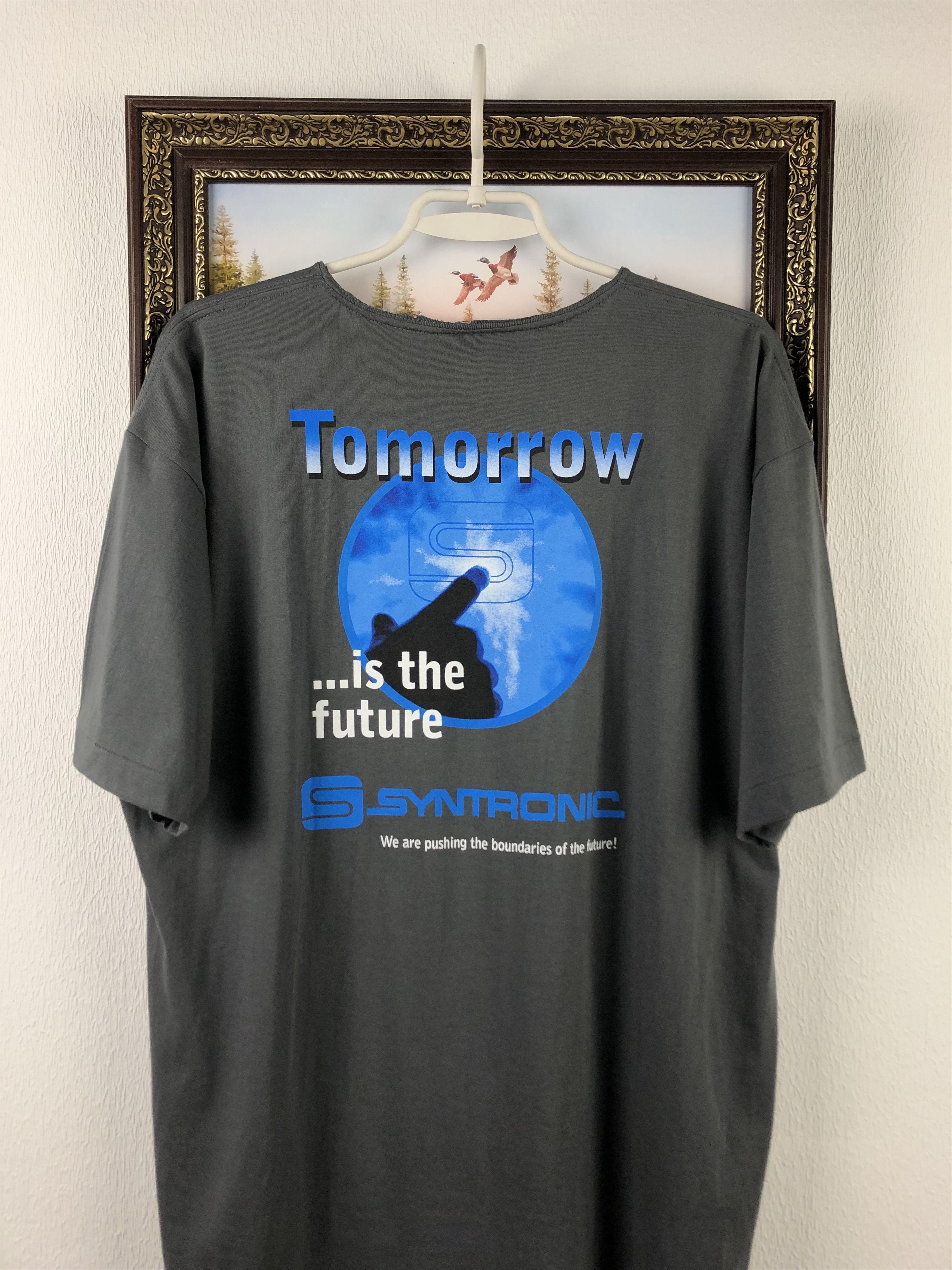 Vintage Vintage Syntronic Tee Design Technology Shirt Windows Apple Size US L / EU 52-54 / 3 - 2 Thumbnail
