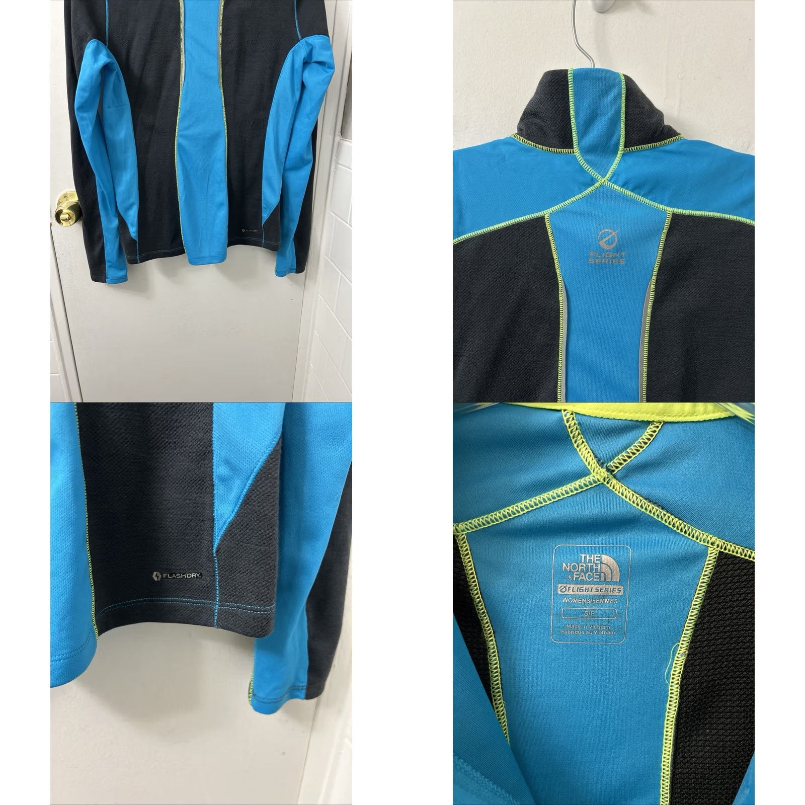 The North Face The North Face Flight Series 1/4 Zip Womens Small Blue Merino Wool Pullover L/S Size S / US 4 / IT 40 - 8 Thumbnail