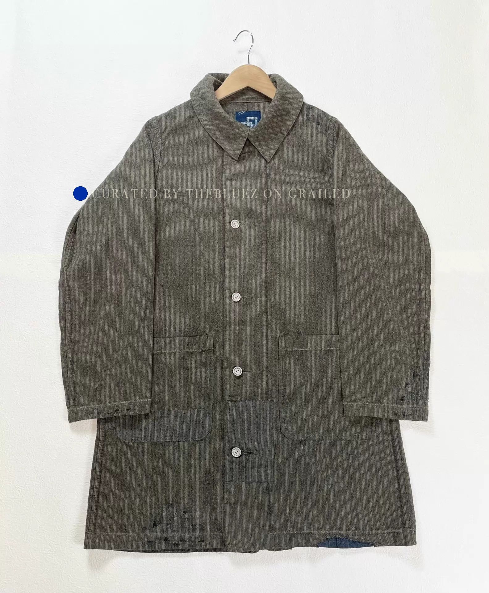 Visvim Wool-Silk-Mohair Coat in Black Size US S / EU 44-46 / 1 - 1 Thumbnail
