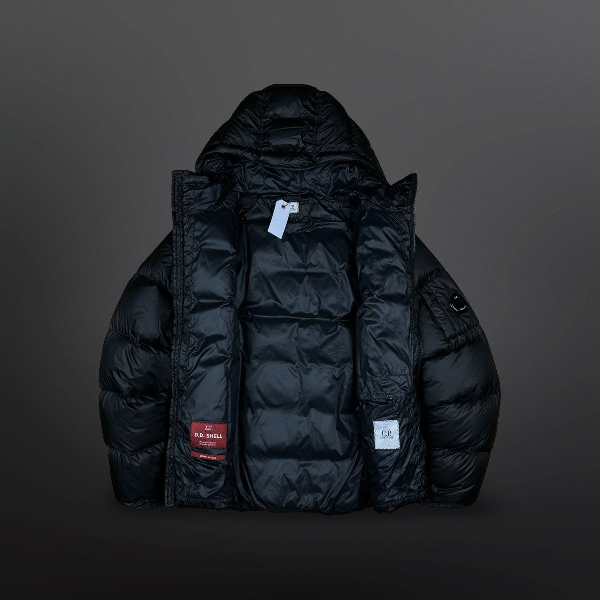C.P. Company C.P. Company D.D. Shell Down Jacket – Black Size 52 Large Size US L / EU 52-54 / 3 - 3 Thumbnail