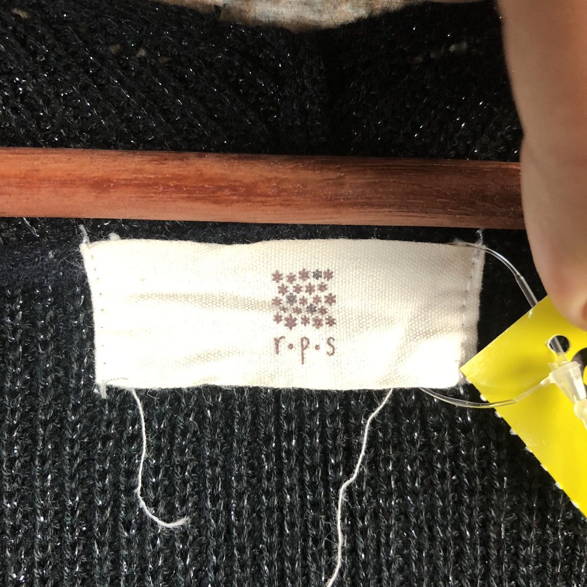Homespun Knitwear × Japanese Brand DL R.P.S Black long Knitwear #C735 Size M / US 6-8 / IT 42-44 - 9 Thumbnail