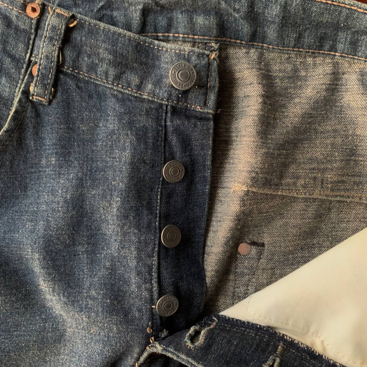 Evisu Vintage 90s Evis Evisu Seagull Dark Blue Denim Jeans Pants Size US 31 - 10 Thumbnail