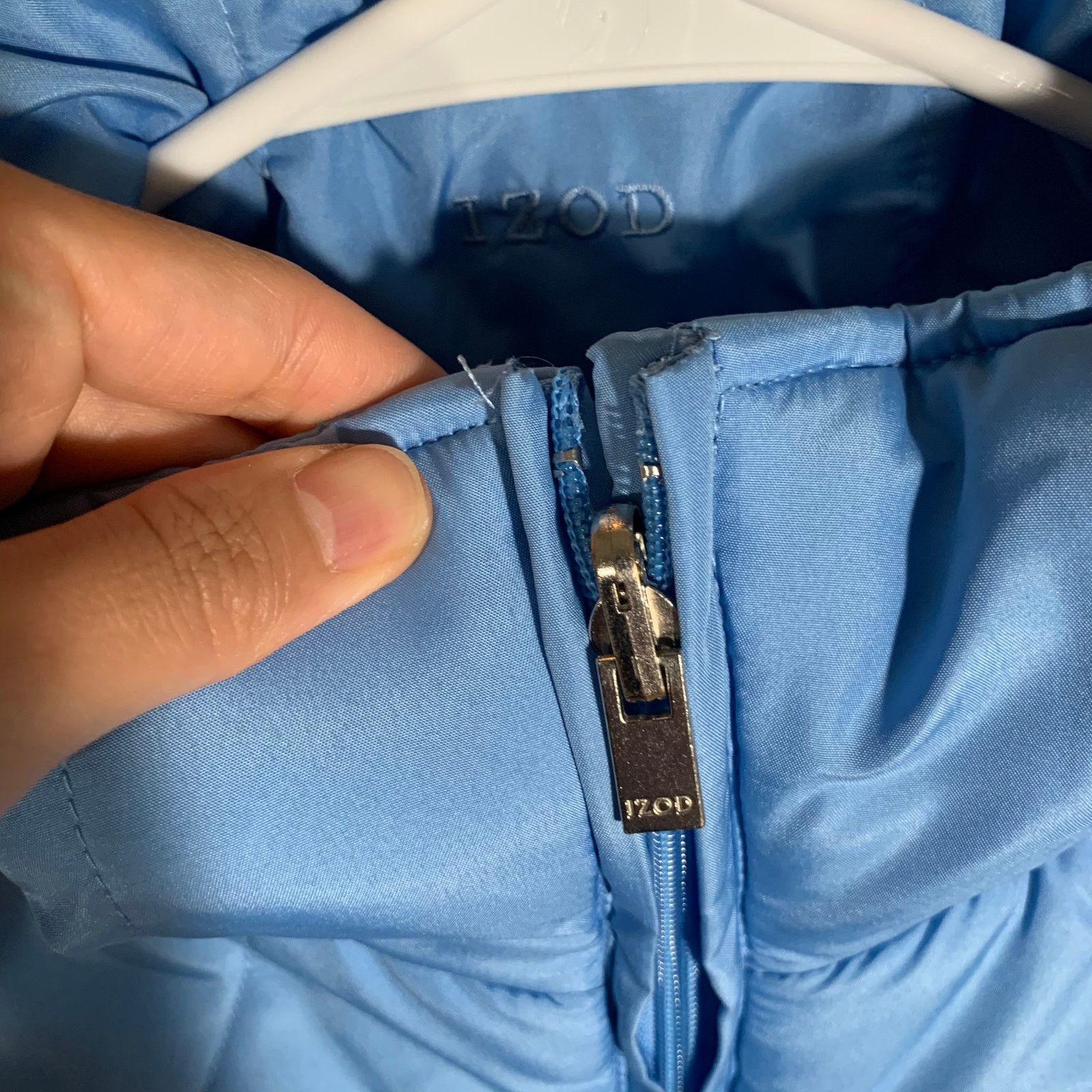Izod IZOD Women's Puffer Winter Blue Vest Size L Size L / US 10 / IT 46 - 5 Thumbnail