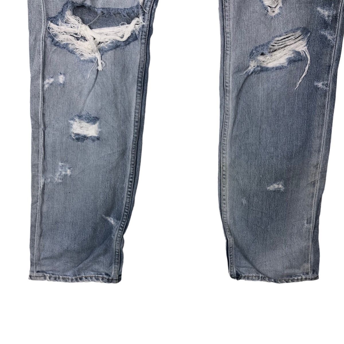 Levi's 🔥VINTAGE LEVI’S LOT 504 STRAIGHT DISTRESSED DENIM JEANS Size US 30 / EU 46 - 3 Thumbnail