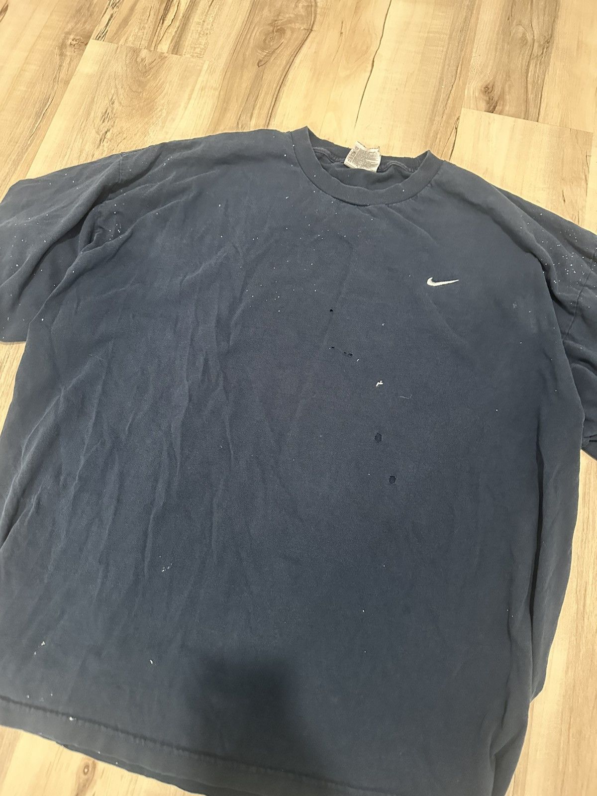 Nike Vintage 1990-2000 faded paint spatter nike tee Size US XXL / EU 58 / 5 - 2 Thumbnail
