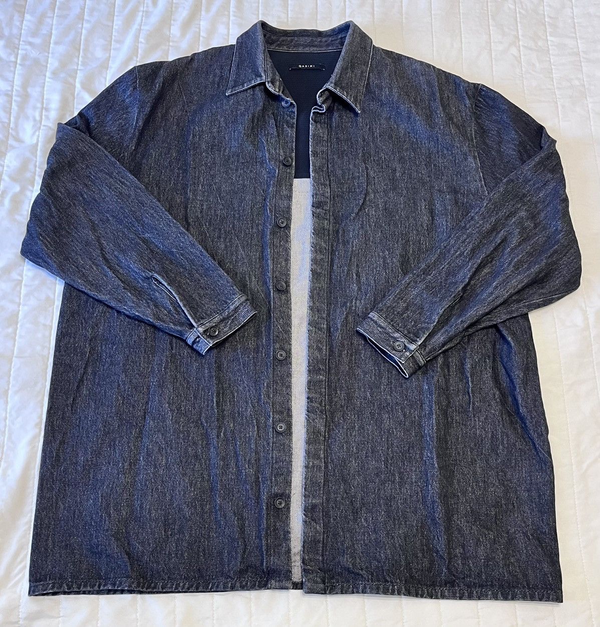 Other QASIMI Japanese Long Denim Jacket Size US XL / EU 56 / 4 - 1 Thumbnail