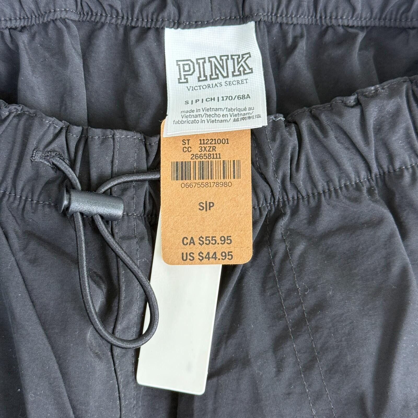 Other PINK Victoria's Secret Parachute Cargo Pants Relaxed Women S Size 28" / US 6 / IT 42 - 7 Thumbnail