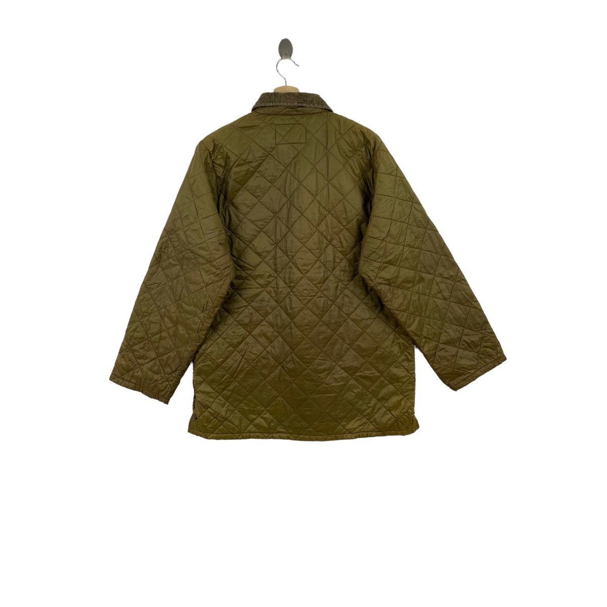 Trussardi TRUSSARDI SPORT Italian Brand Button Up Quilted Khaki Coat Size US L / EU 52-54 / 3 - 2 Thumbnail