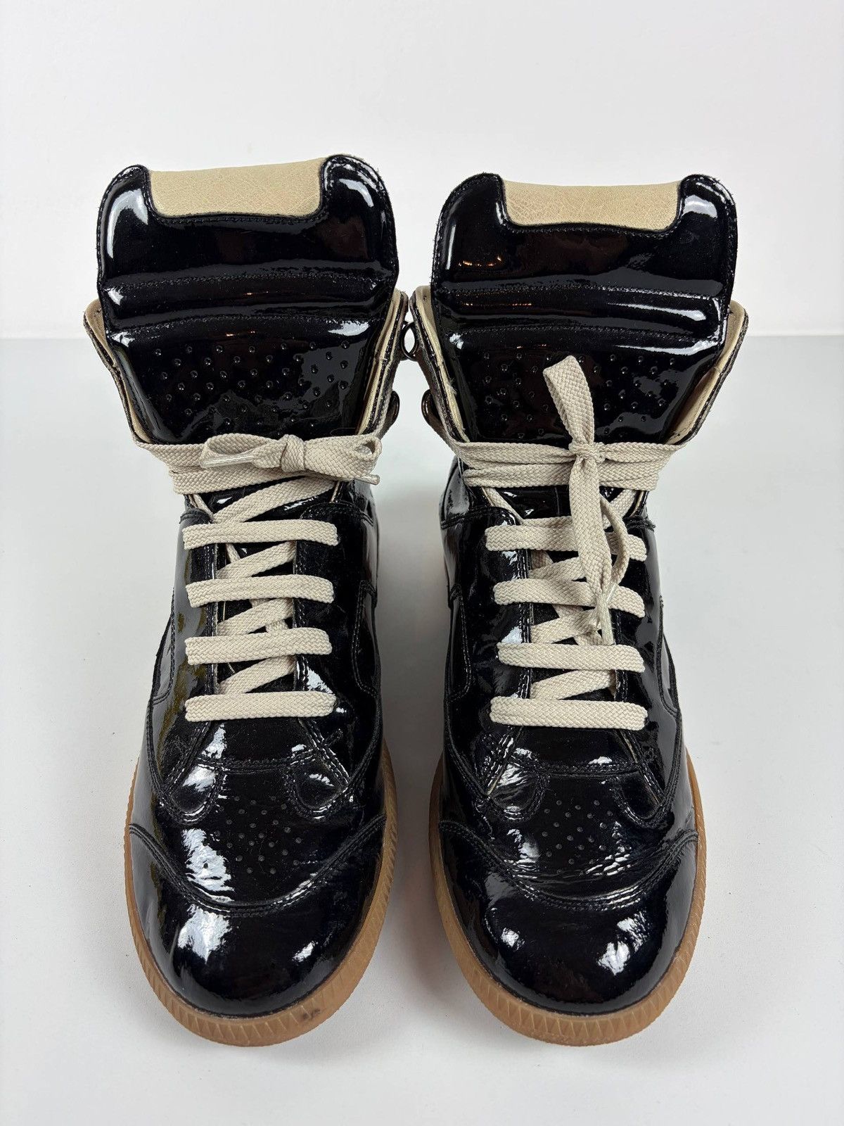 Maison Margiela 2009 Maison Martin Margiela black patent leather high-top Size US 7 / EU 40 - 5 Thumbnail
