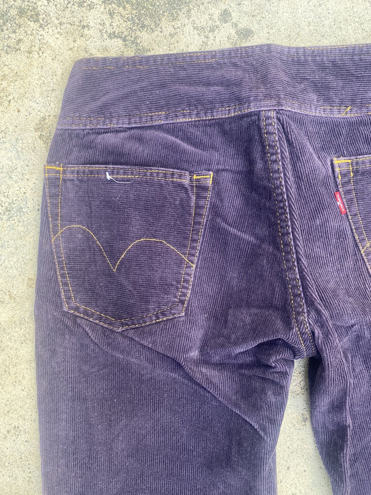 Designer × Hysteric Glamour × Japanese Brand Flare Hysteric Glamour Corduroy Low Rise Bush Pants Size US 27 - 19 Thumbnail