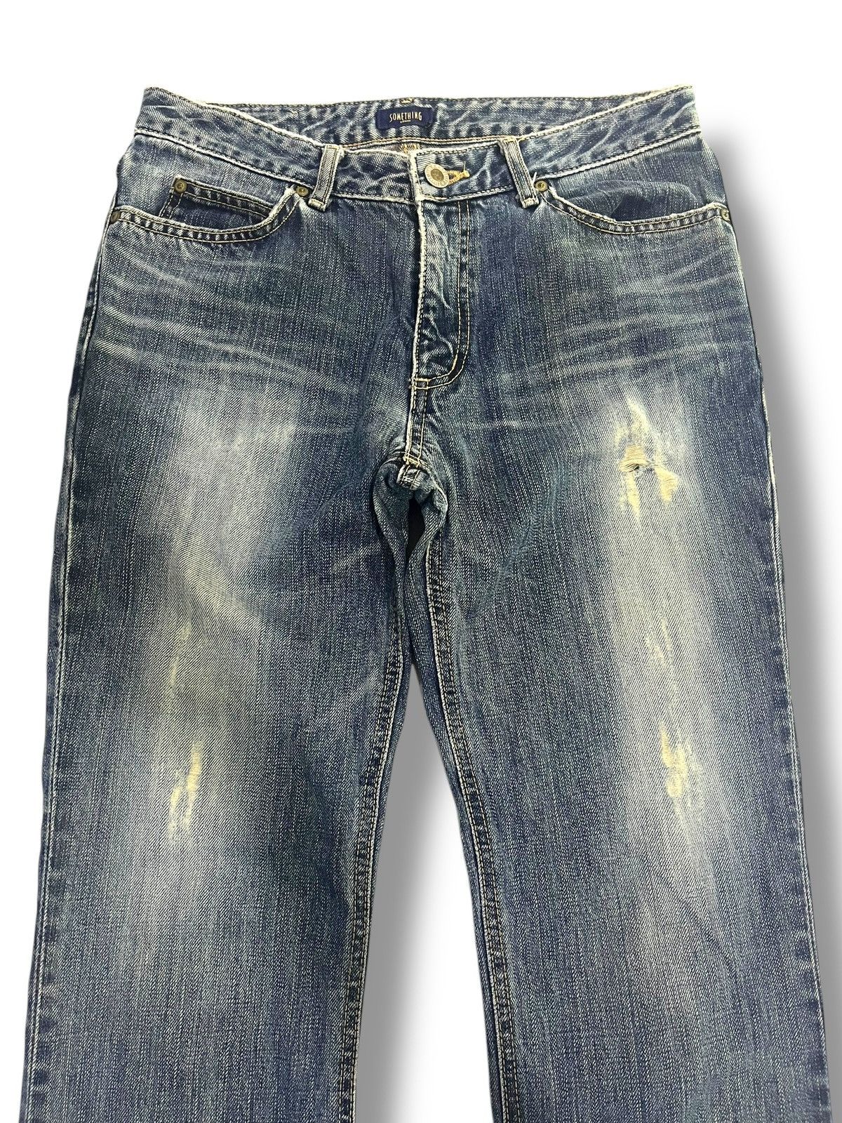 If Six Was Nine × Japanese Brand × Le Grande Bleu (L.G.B.) FLARE💥 Y2K EDWIN WASHED BLUE DENIM Size 31" - 2 Thumbnail