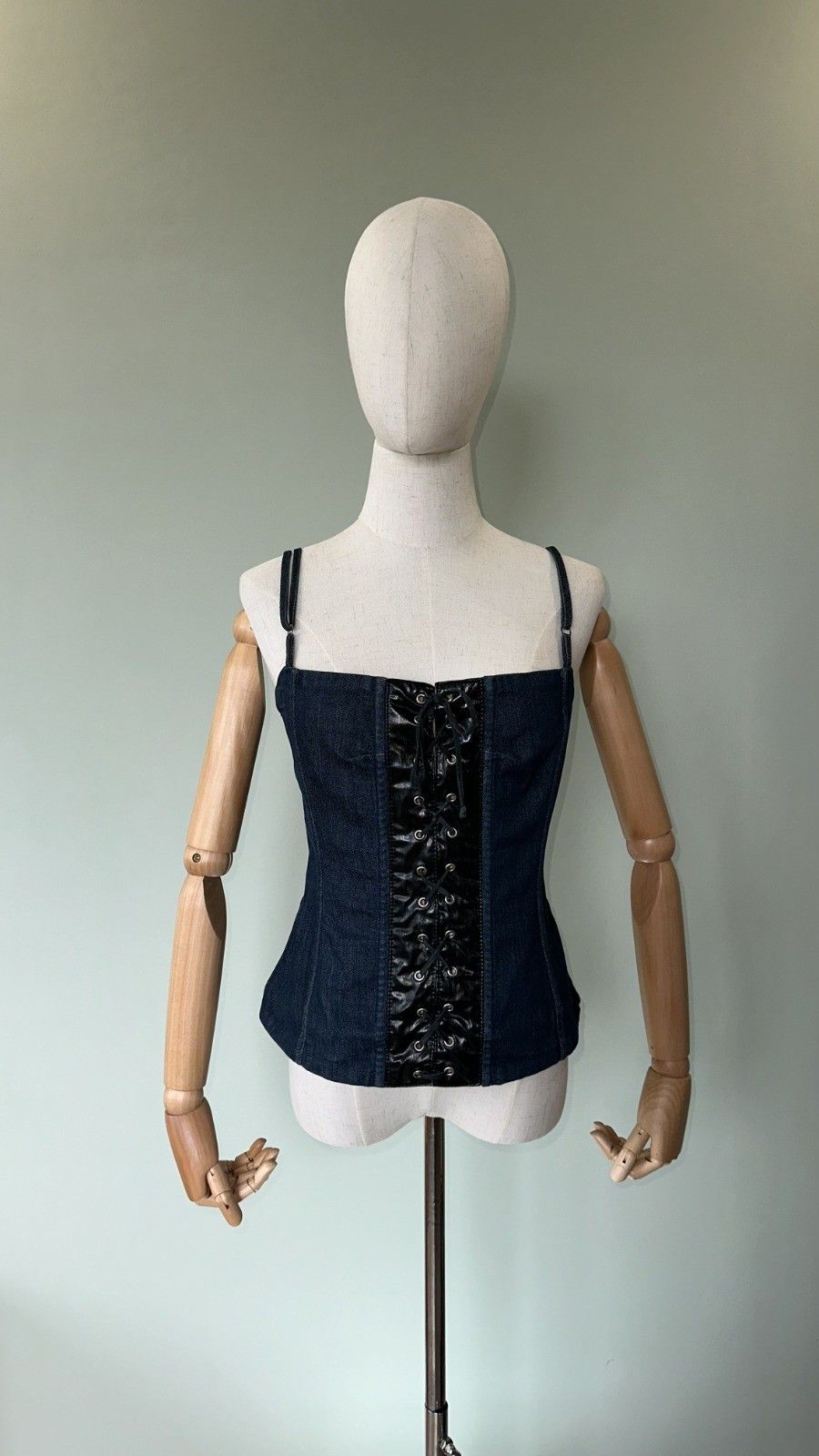 Dolce & Gabbana Dolce & Gabbana Women's Vintage Blue Denim Corset 2002 Size M / US 6-8 / IT 42-44 - 1 Thumbnail