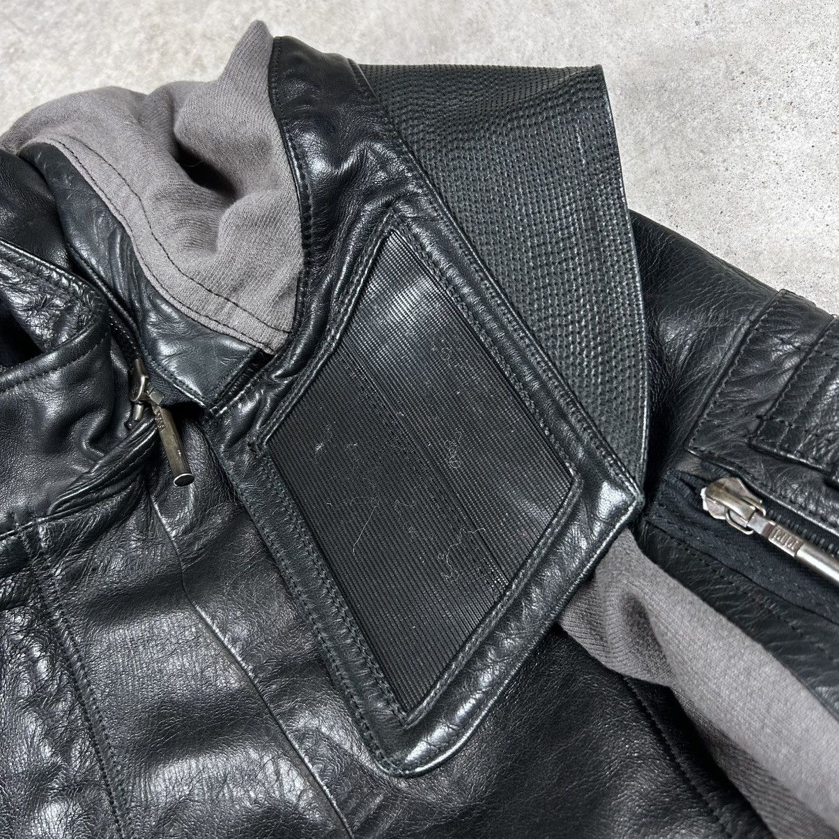 S/STERE S/STERE 2011SS Hooded Panel Leather Jacket Size US M / EU 48-50 / 2 - 6 Thumbnail