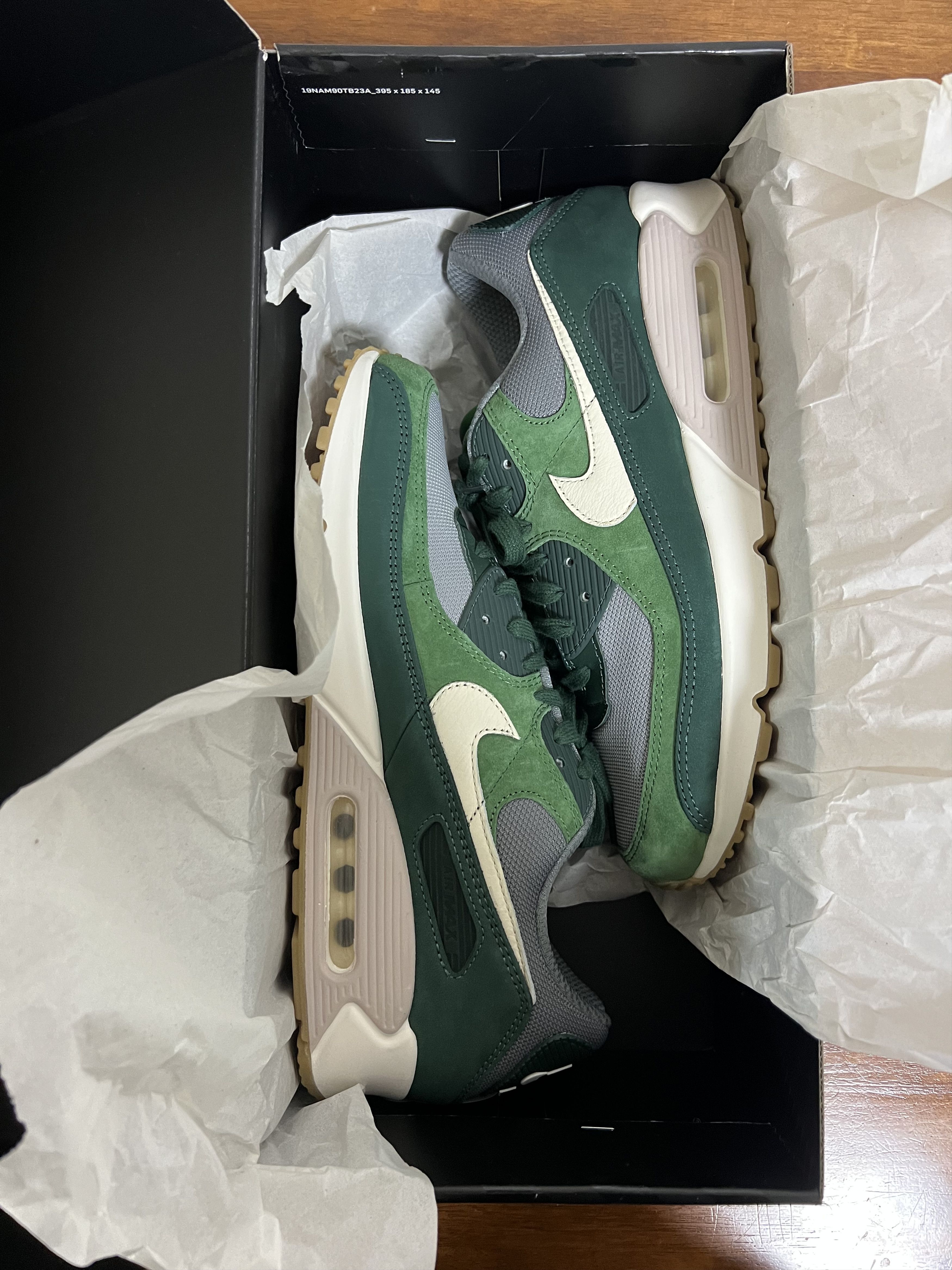 Nike 💚 2022 Nike Air Max 90 PRM Pro Green/Pale Ivory US 12 NEW Size US 12 / EU 45 - 15 Thumbnail
