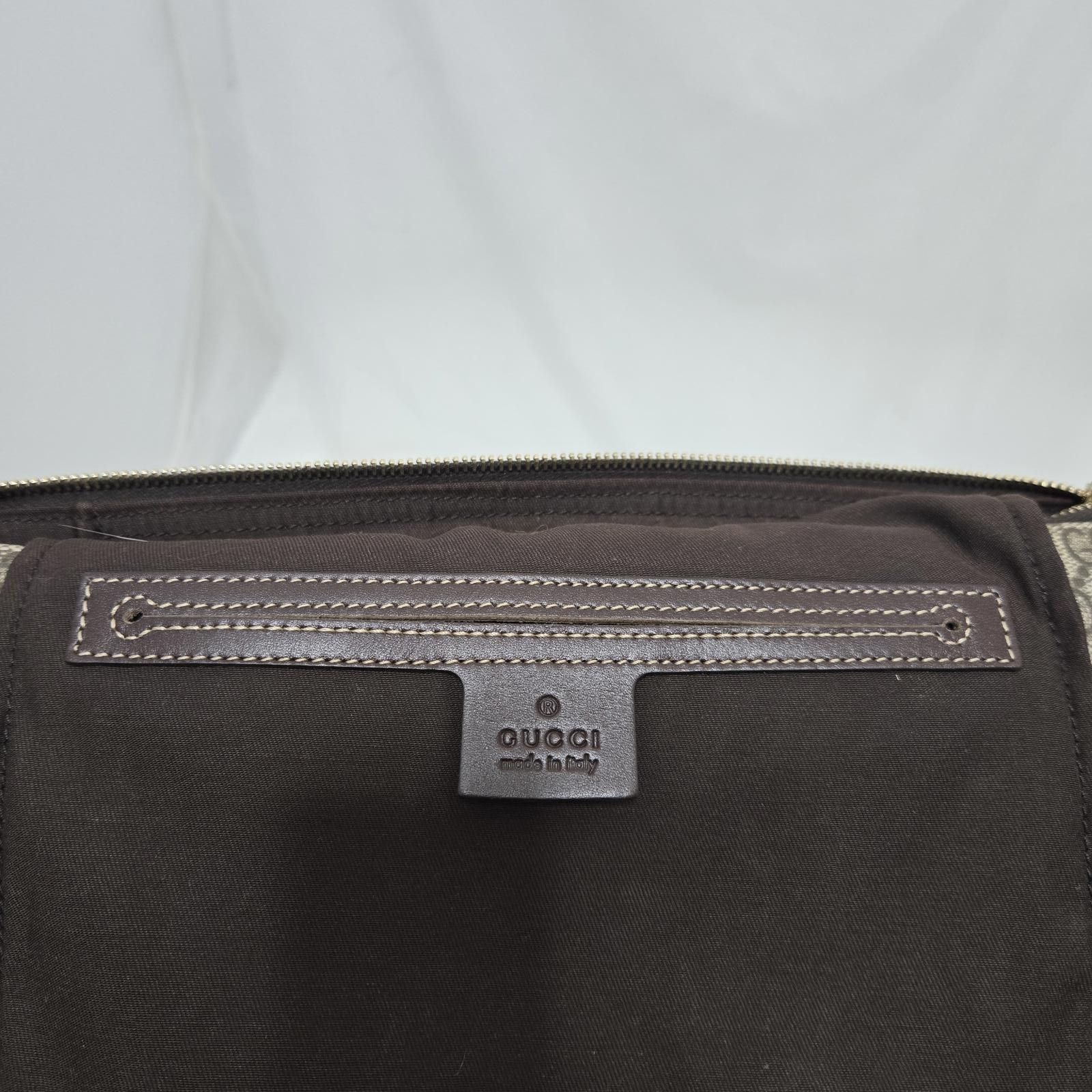 Gucci Gucci Messenger Bag GG Supreme Canvas Leather Trim Italy Size ONE SIZE - 8 Thumbnail