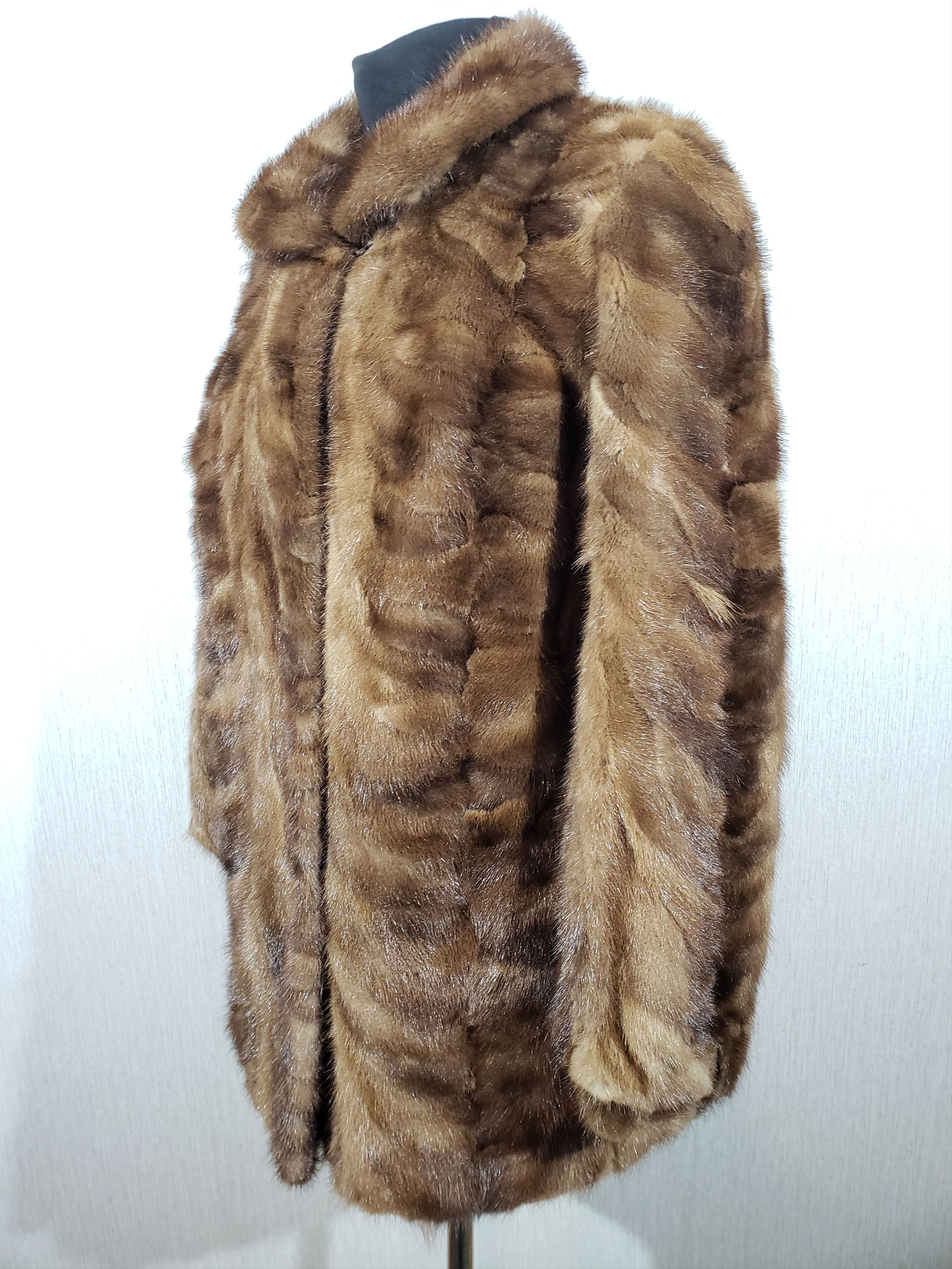 Other Stylish brown women's mink coat. Size XL / US 12-14 / IT 48-50 - 2 Thumbnail