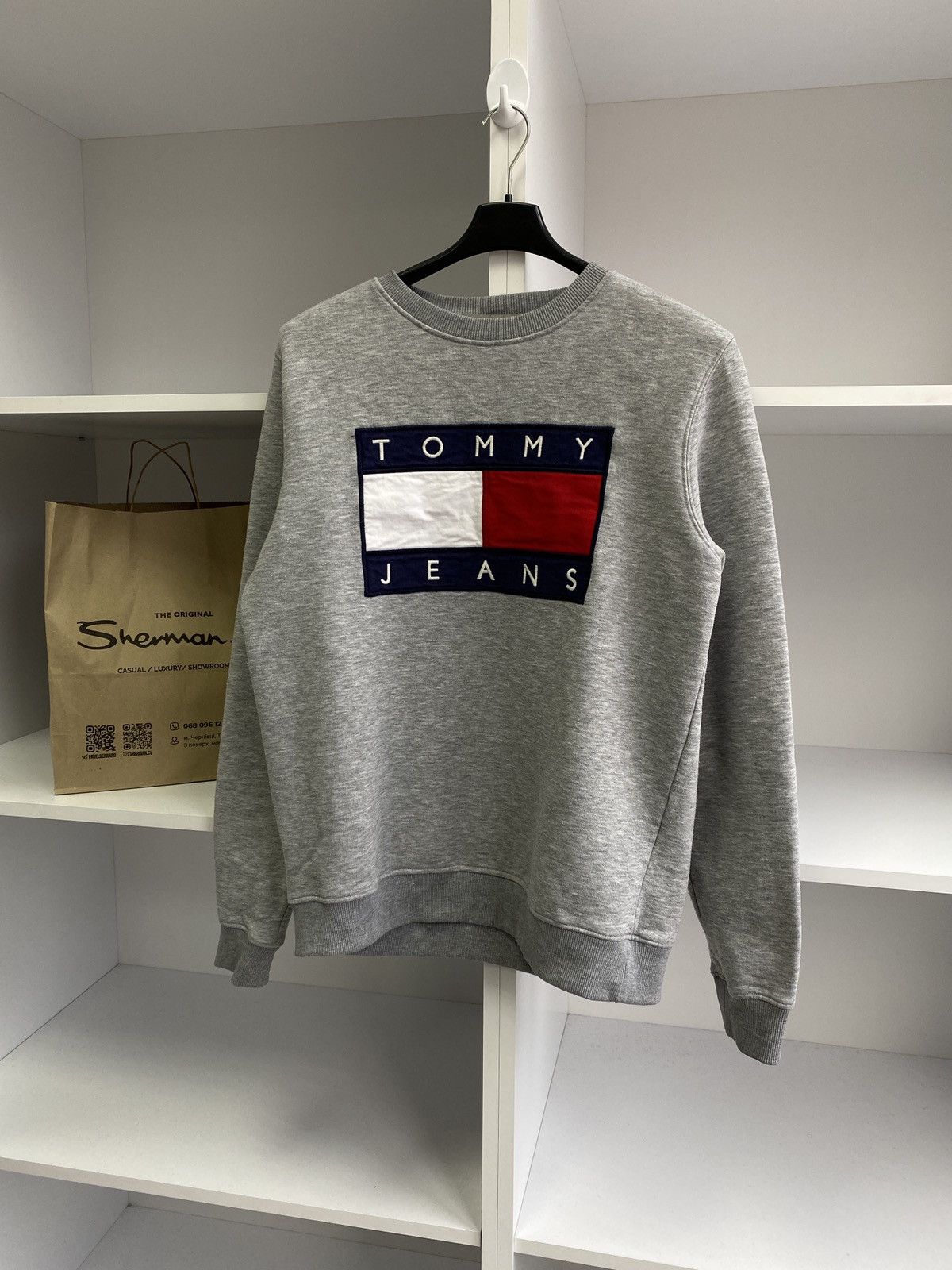 Tommy Hilfiger × Tommy Jeans × Vintage Vintage Tommy Jeans Big logo pullover sweatshirt Size US L / EU 52-54 / 3 - 2 Thumbnail