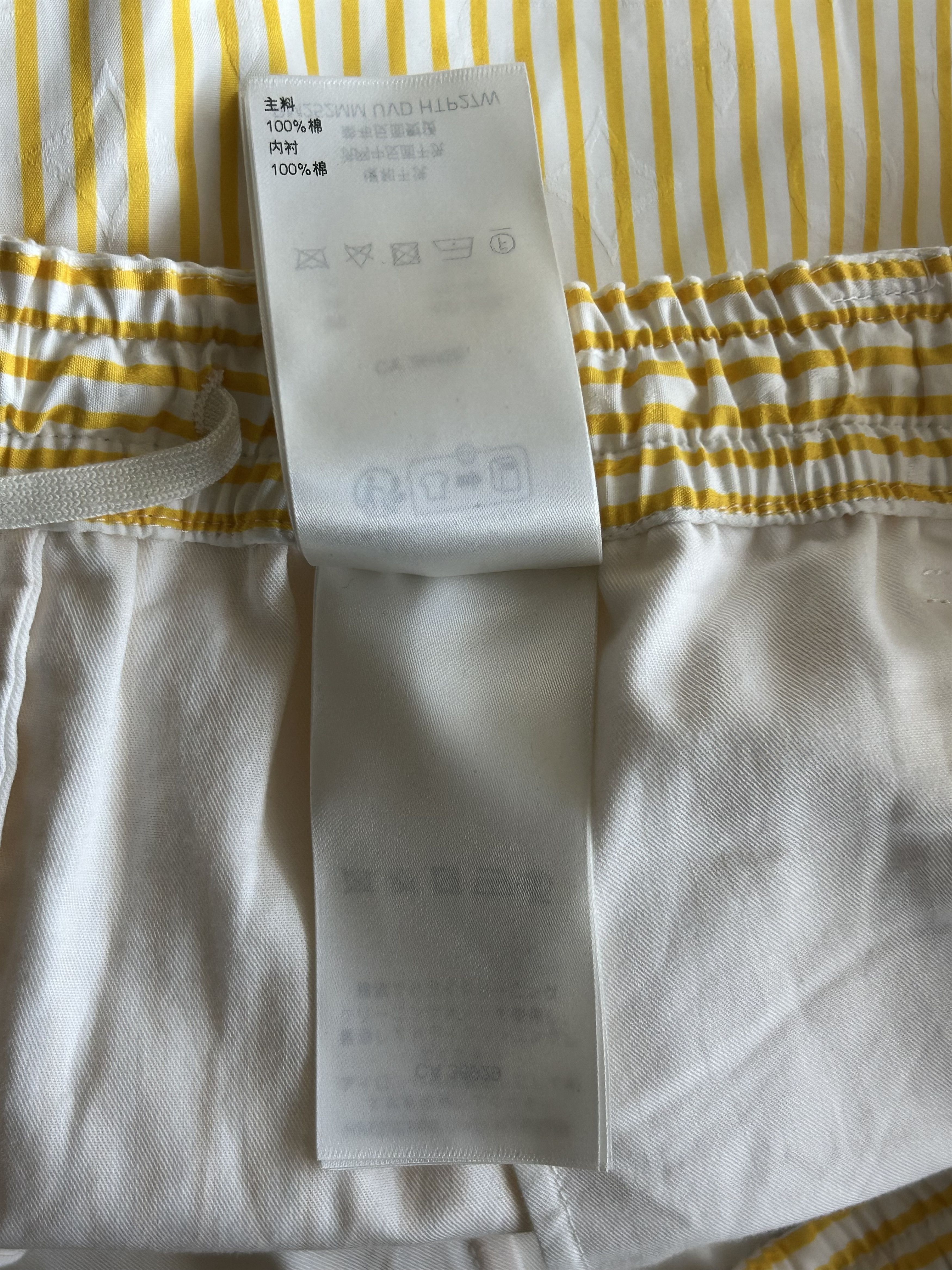 Louis Vuitton Louis Vuitton Yellow & White Striped Monogram Pants Size US 42 / EU 58 - 6 Thumbnail