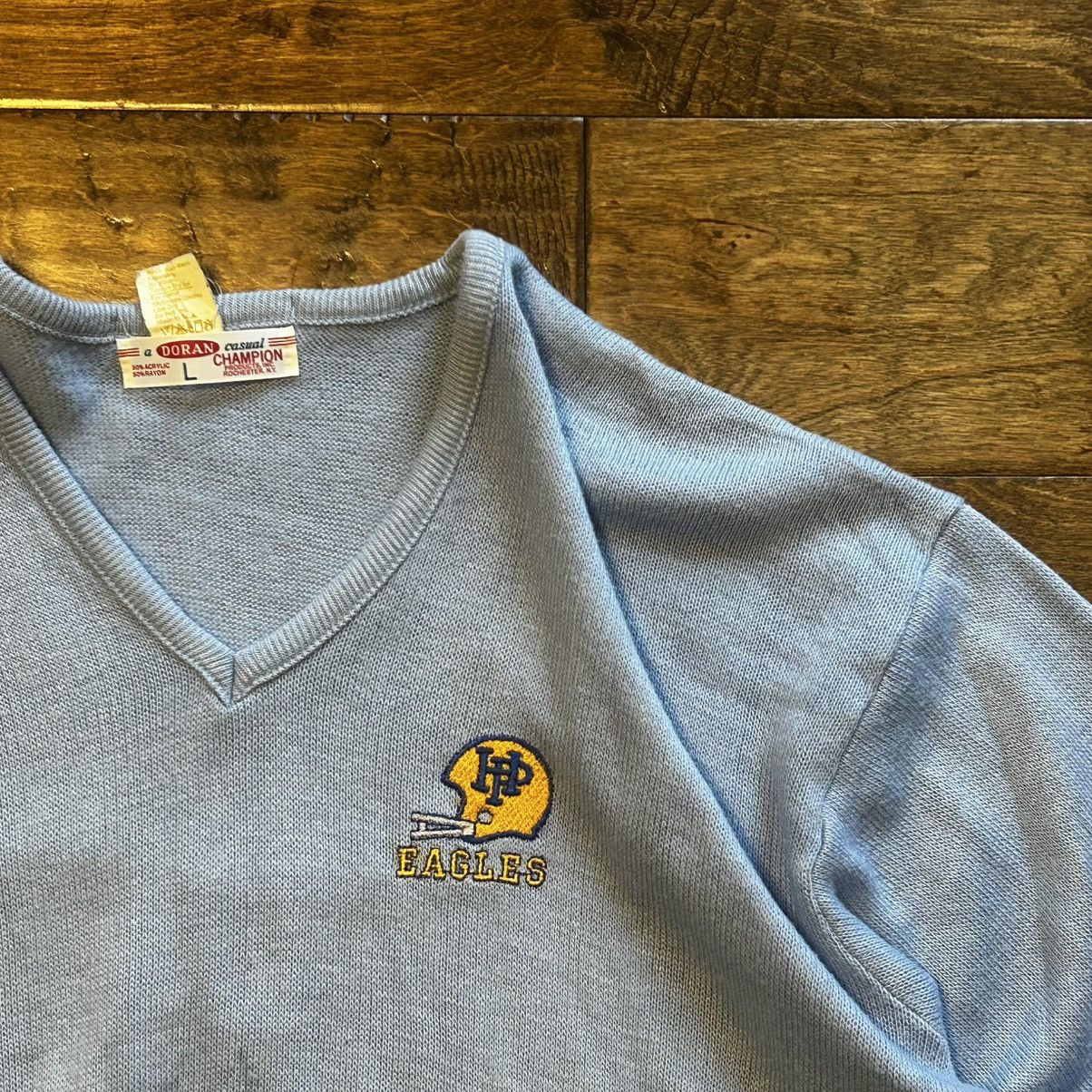 Champion × Vintage Vintage Knit Champion 70s Sweater Sweatshirt Size US L / EU 52-54 / 3 - 3 Thumbnail