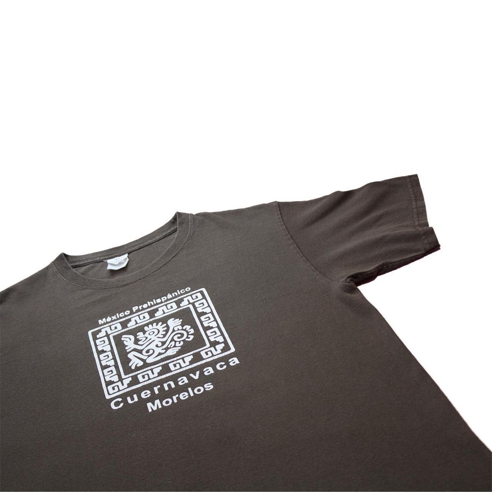 Vintage Vintage 2000's Brown Mexico Aztec Graphic Tee Size M / US 6-8 / IT 42-44 - 4 Thumbnail