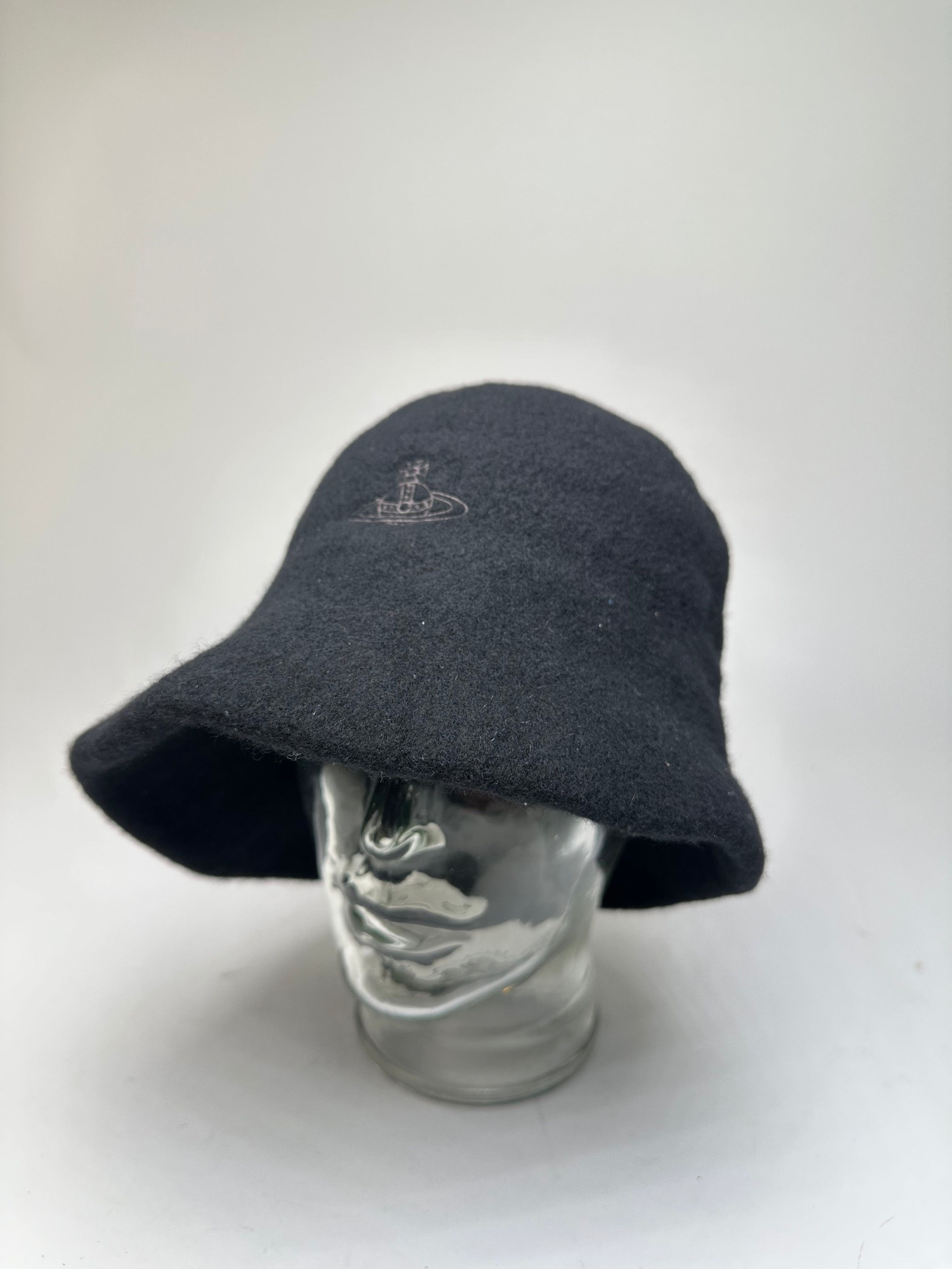 Vivienne Westwood Vintage Wool Bucket Hat Black Orb Size ONE SIZE - 1 Thumbnail