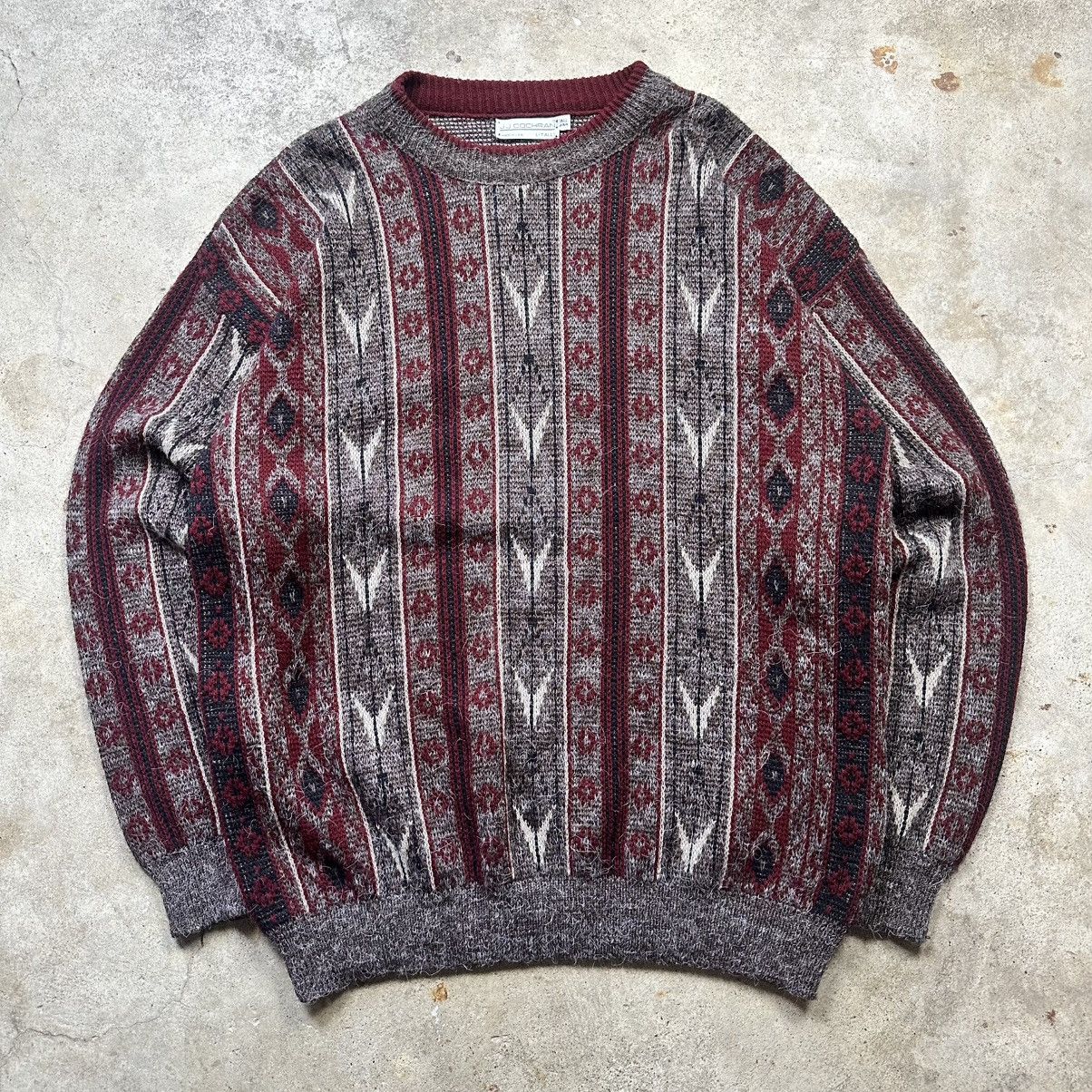 Coogi Vintage 90s JJ Cochran Coogi Style Knit Striped Sweater Size US XL / EU 56 / 4 - 1 Thumbnail