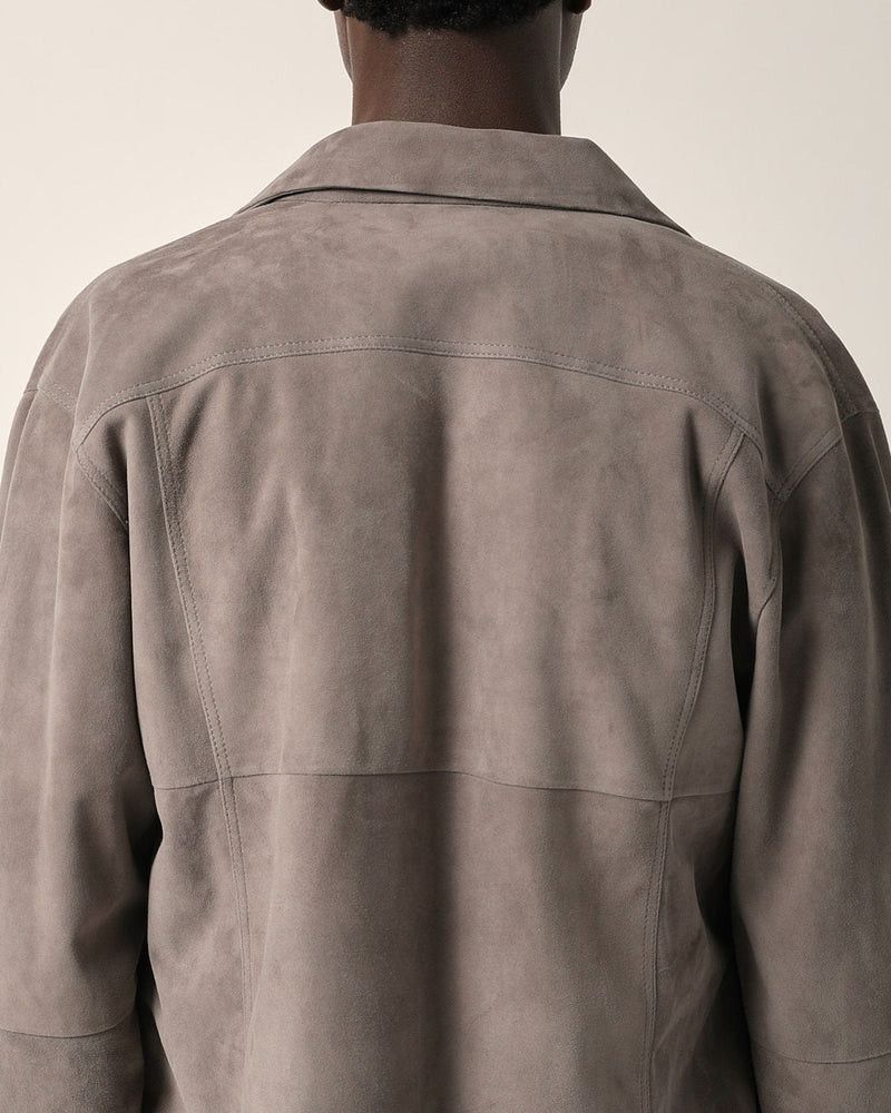 Corridor 💚 Corridor NYC Goat Suede Snap Shirt Grey Medium NEW Size US M / EU 48-50 / 2 - 3 Thumbnail