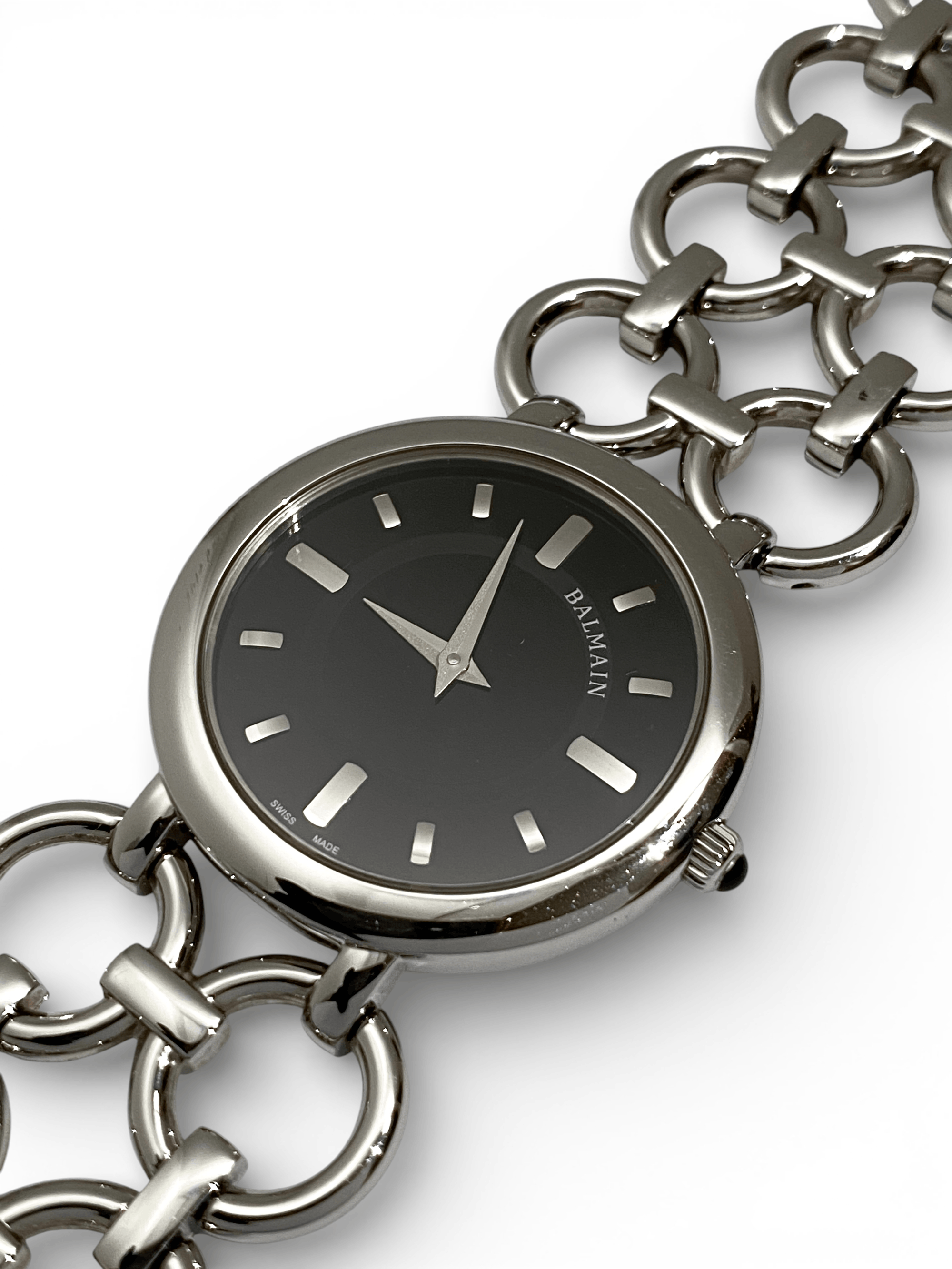 Balmain Balmain Logo Round Chain Strap Quartz Wrist Watch Y2K Size ONE SIZE - 5 Thumbnail