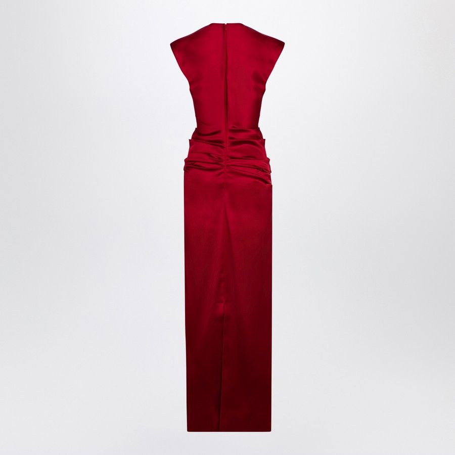 Max Mara o1d2blof0824 Long Sleeveless Dress in Red Size S / US 4 / IT 40 - 2 Thumbnail