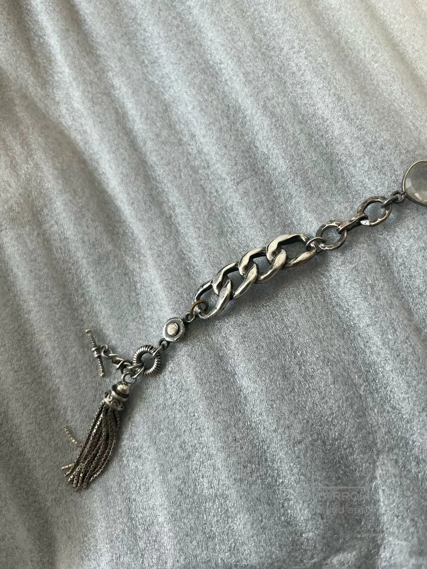 Gunda 925 Silver Tassel Bracelet. Size ONE SIZE - 3 Thumbnail