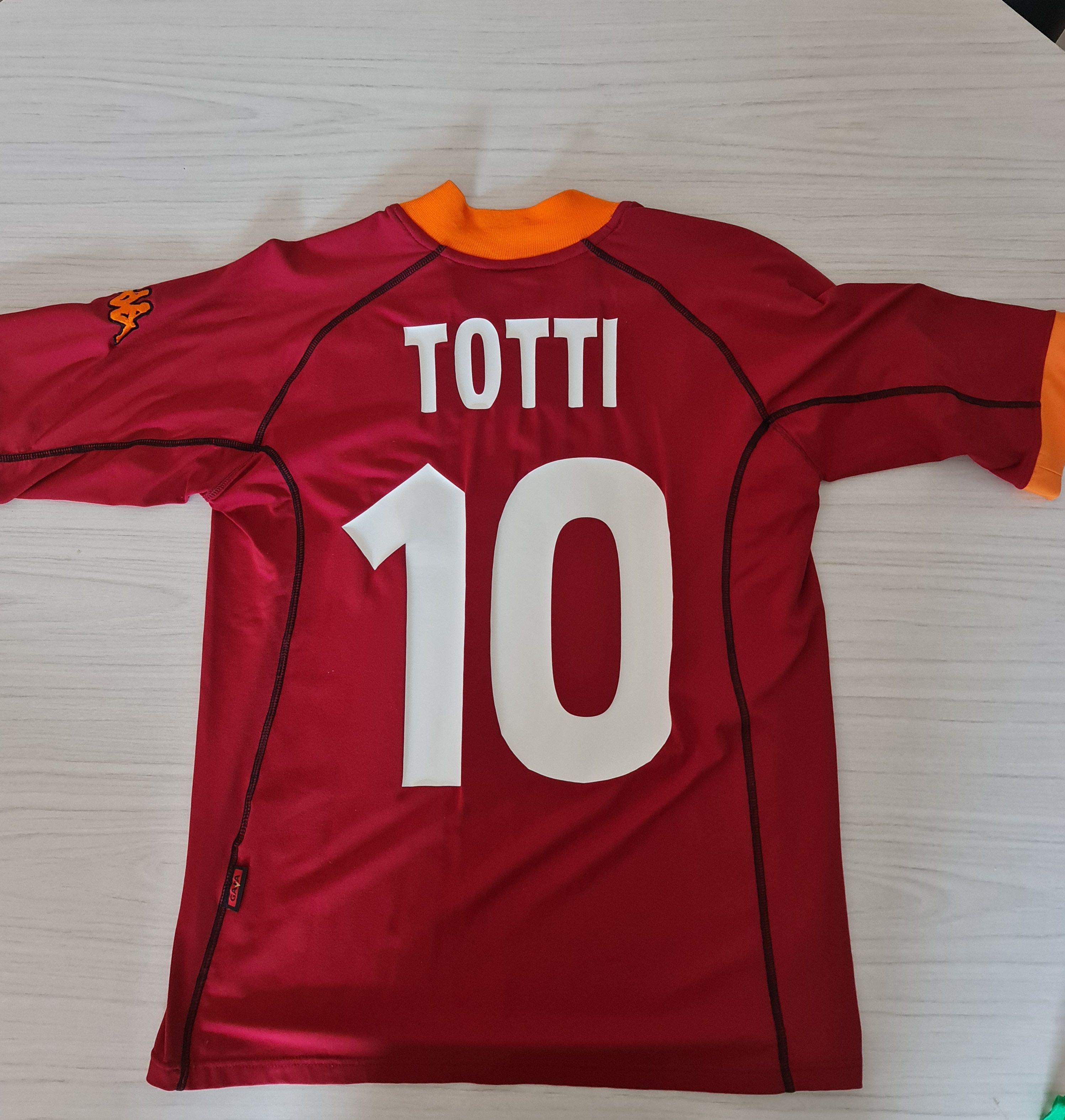 Kappa AS Roma 2001/02 Home Jersey S/S Totti 10 Kappa Kombat Large Size US L / EU 52-54 / 3 - 2 Thumbnail