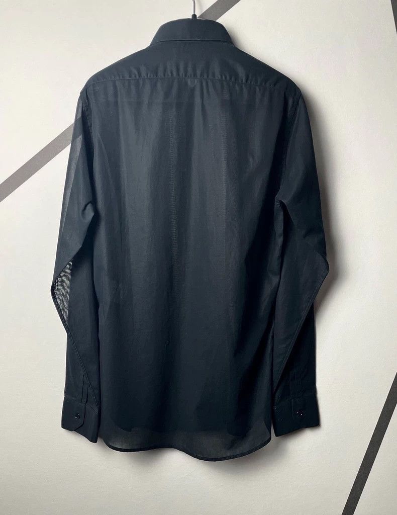 Saint Laurent Paris Saint Laurent Paris Saint Laurent Black Sheer Layered Shir Size US S / EU 44-46 / 1 - 2 Thumbnail