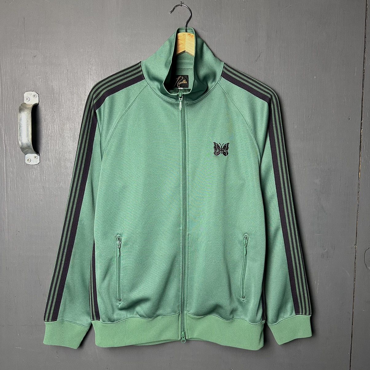 image of Needles Zip Jacket in Green, Men's (Size Medium)
