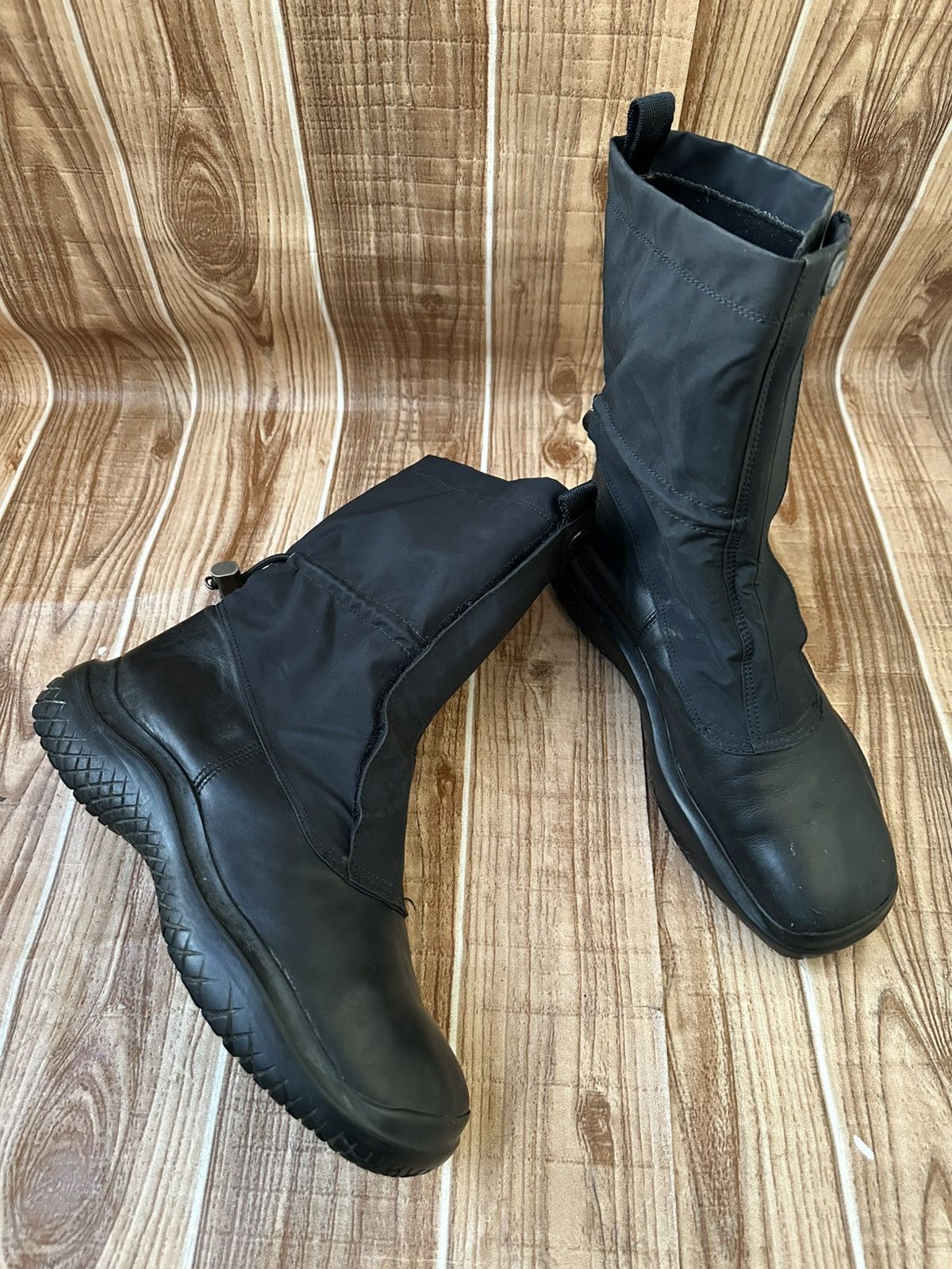 Prada Prada FW 1999 Boots - Black leather Boots Size US 7 / EU 40 - 13 Thumbnail