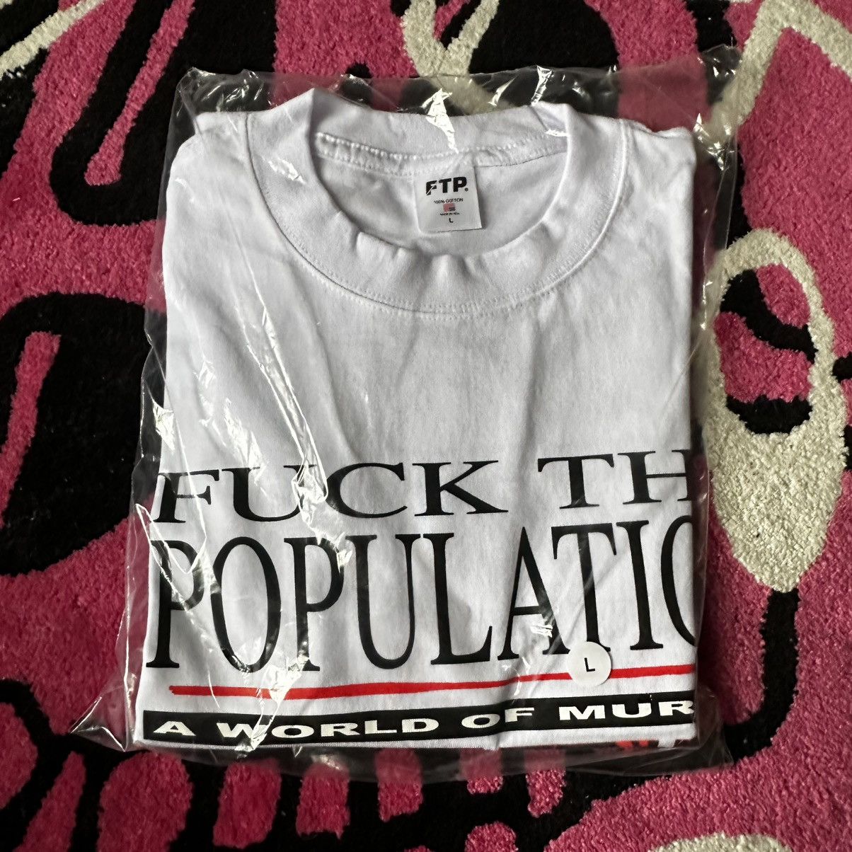 専用　FTP fuck the population Tシャツ XL Fuck The Population FTP x G59 $uicideboy$ tee | Grailed