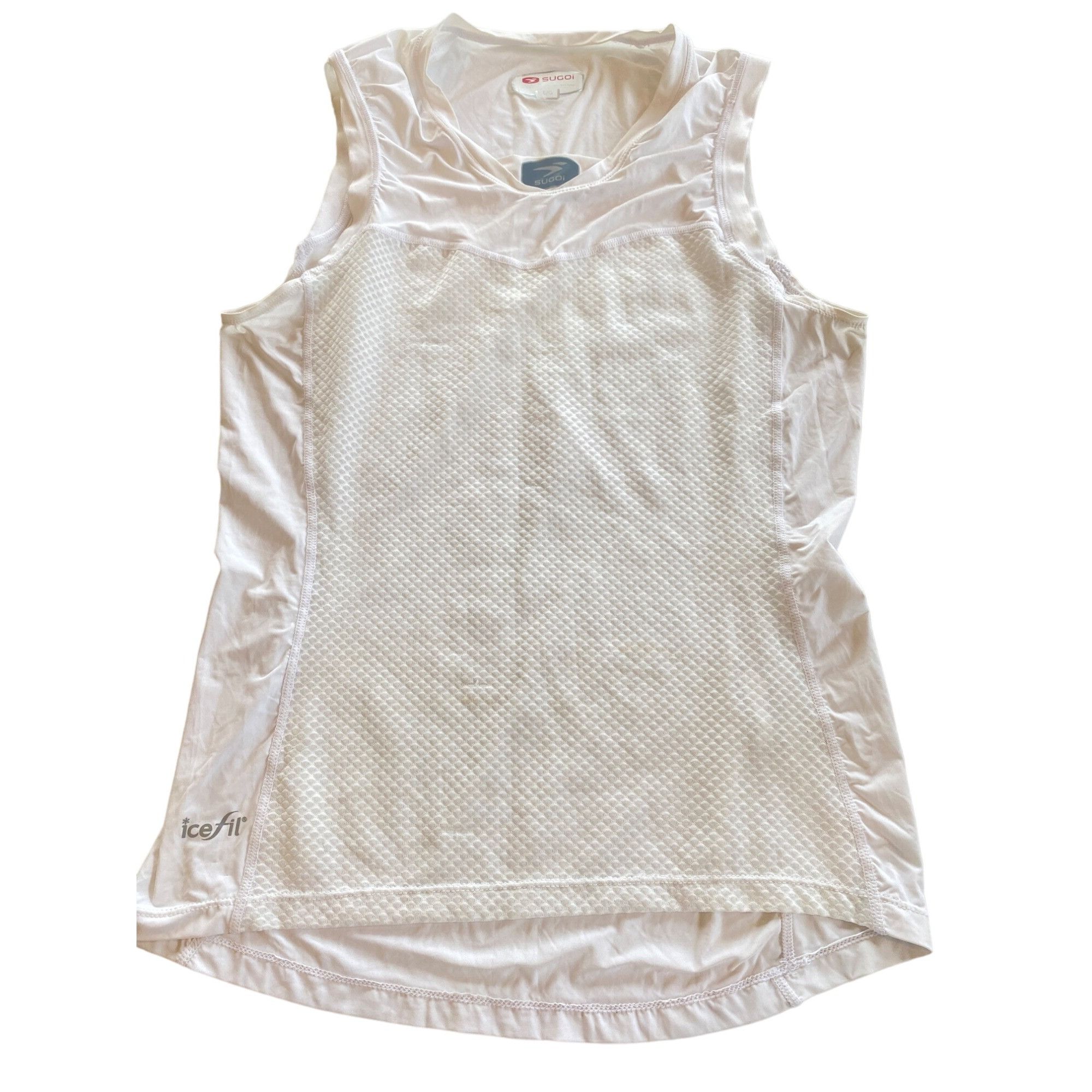 Other Sugoi RS Base Layer Tank Top Jersey Women's Large White Slee Size L / US 10 / IT 46 - 4 Thumbnail