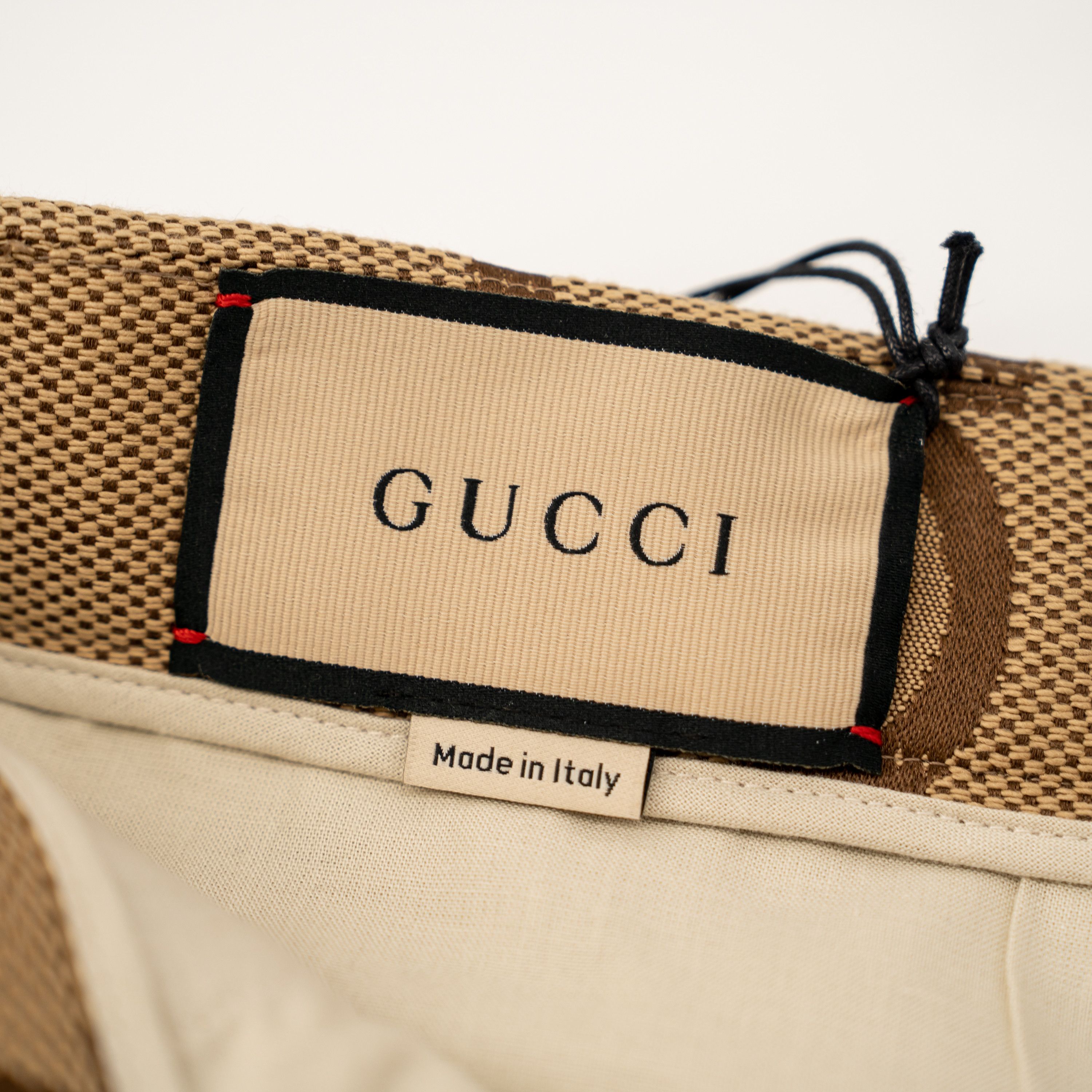 Gucci 50 L Gucci GG Canvas Beige Shorts Men Brown Wide Leg Size US 34 / EU 50 - 8 Thumbnail