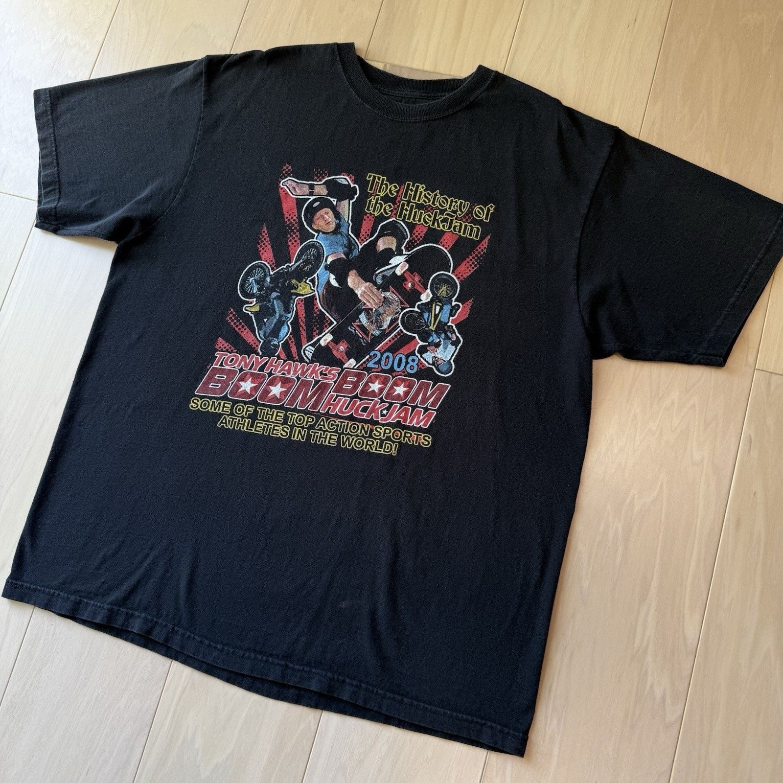 Tony Hawk Vintage Tony Hawk Boom Bom Huckjam Shirt XL Black Y2K Size US XL / EU 56 / 4 - 8 Thumbnail