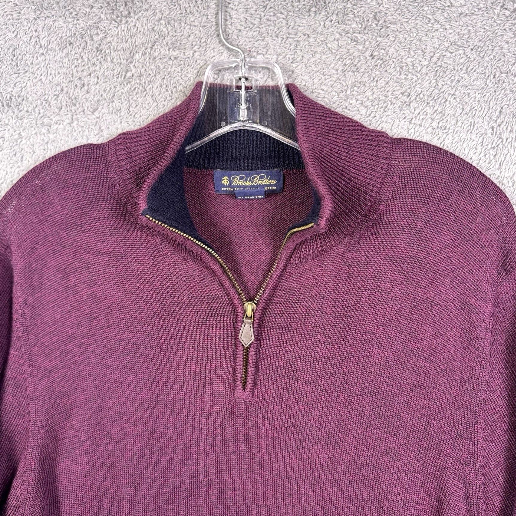 Brooks Brothers Brooks Brothers Sweater Mens M 1/4 Zip Knit Wool Mock Neck Puller Pullover Winter Knit Solid 1/4 Zip 1/4 Zip Size US M / EU 48-50 / 2 - 4 Thumbnail