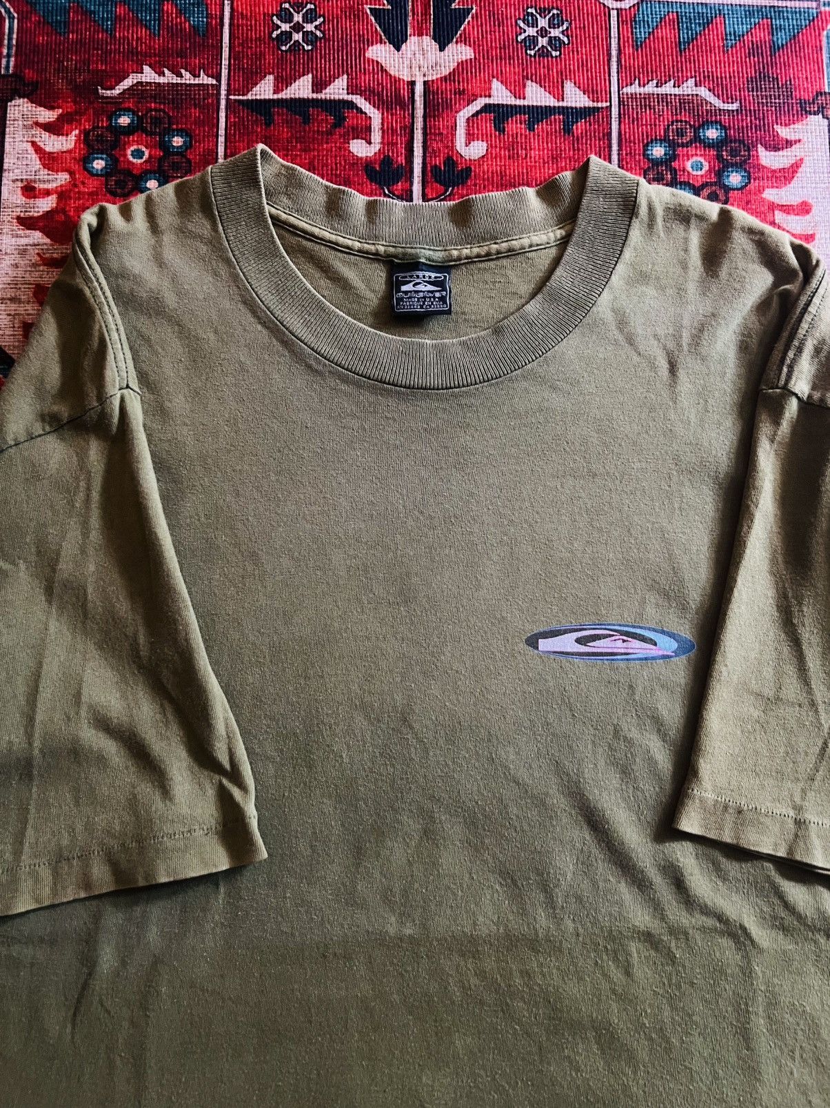 Quiksilver Vintage Quicksilver Green OG Logo Mullet Tee Size US L / EU 52-54 / 3 - 3 Thumbnail